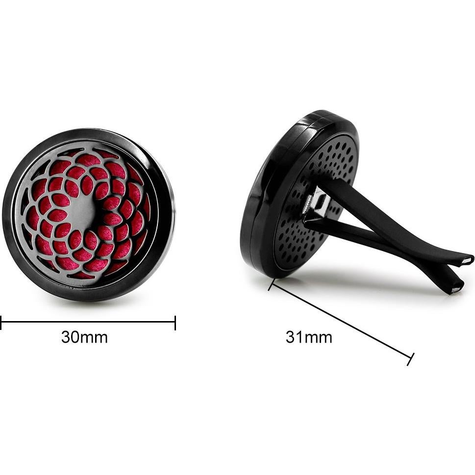 Difusor de Aceite Esencial RoyAroma 30mm Negro con Almohadillas