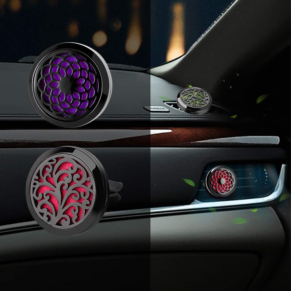 Difusor de Aceite Esencial RoyAroma 30mm Negro con Almohadillas