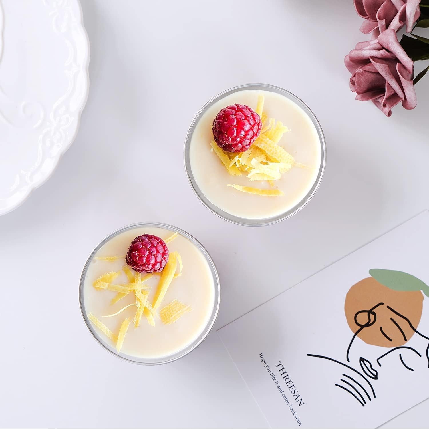 Ramequines desechables EUSOAR con tapas 30 piezas 125ml