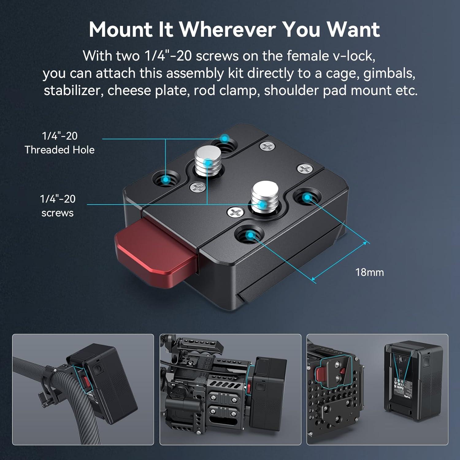 Batería V Mount SMALLRIG VB99 Pro 99Wh 6800mAh Carga 2.5H
