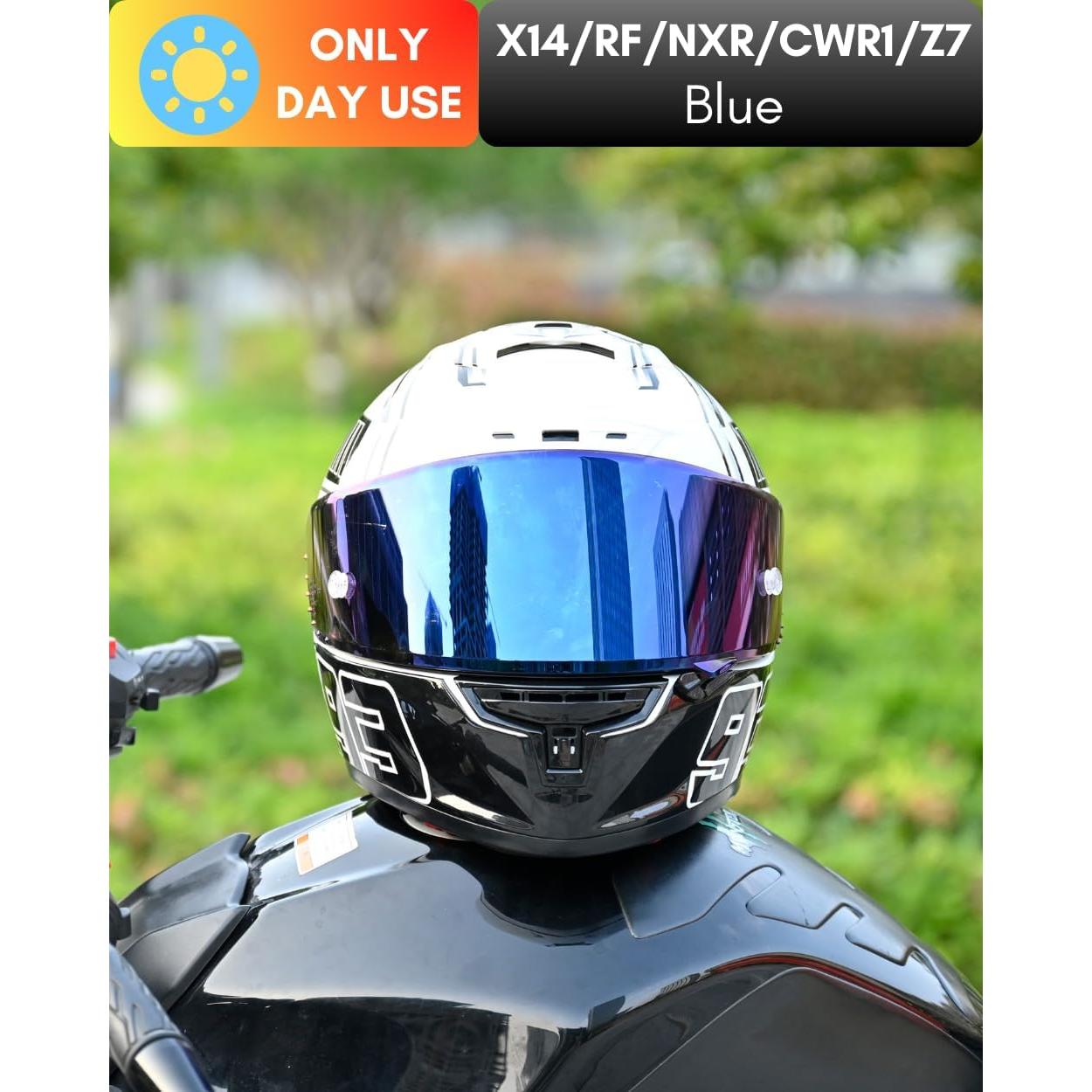 Visera Universal Logto CWR-F1 para Casco Motocicleta Azul