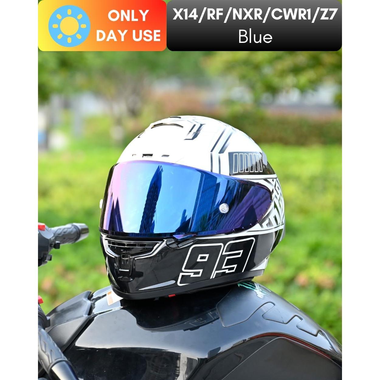 Visera Universal Logto CWR-F1 para Casco Motocicleta Azul