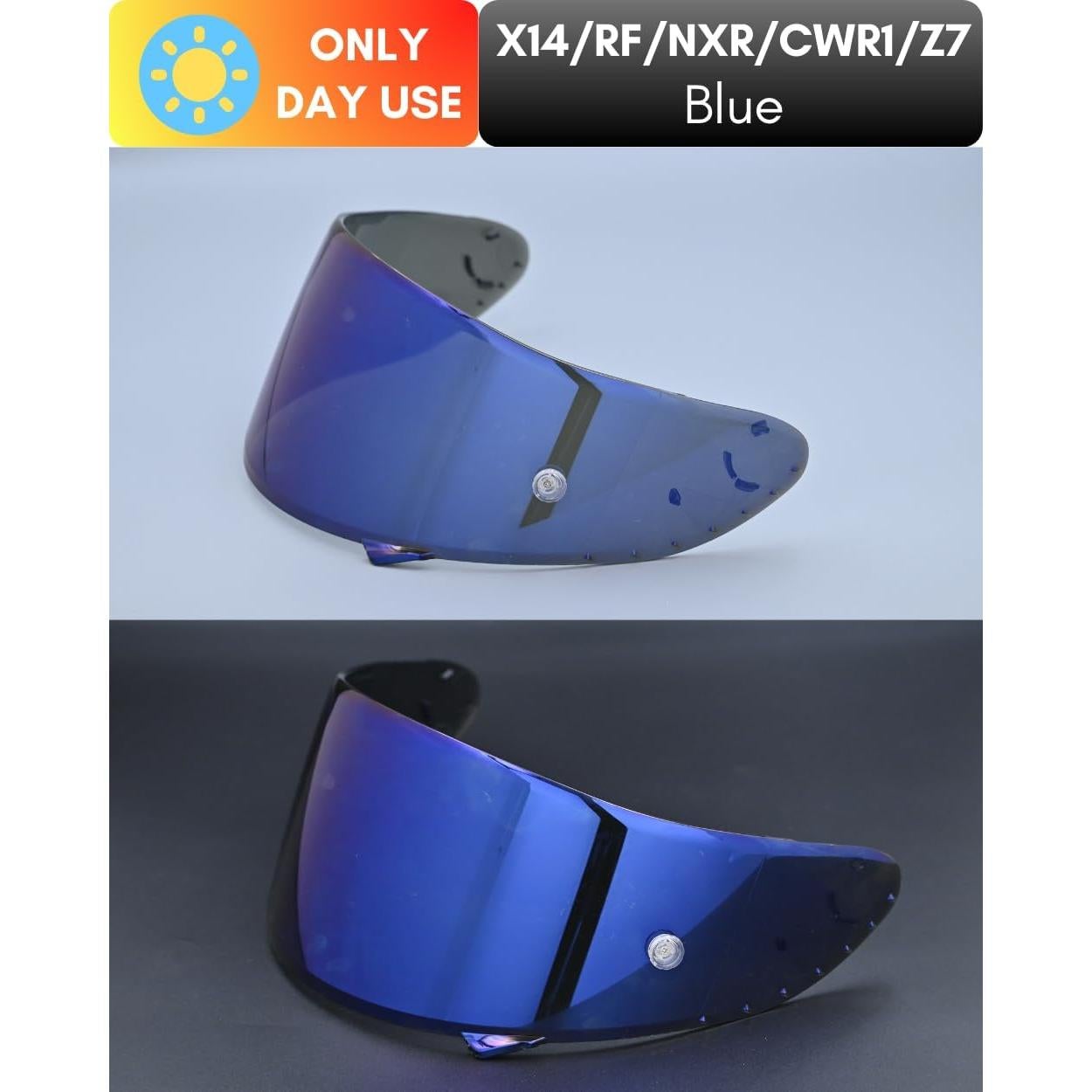Visera Universal Logto CWR-F1 para Casco Motocicleta Azul