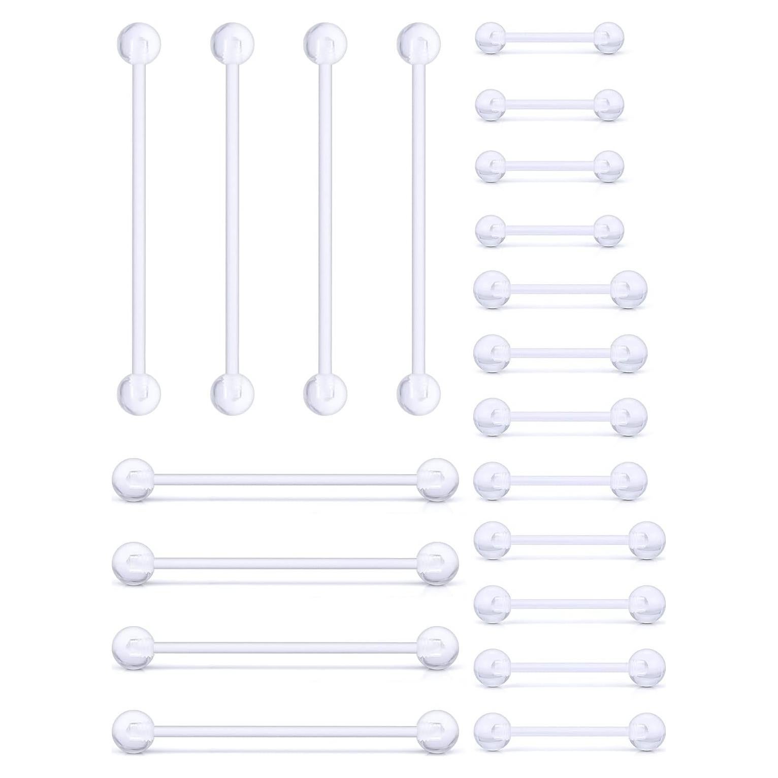 Anillos de Perforación Bioflex 14G - 20 Pcs Mixtos