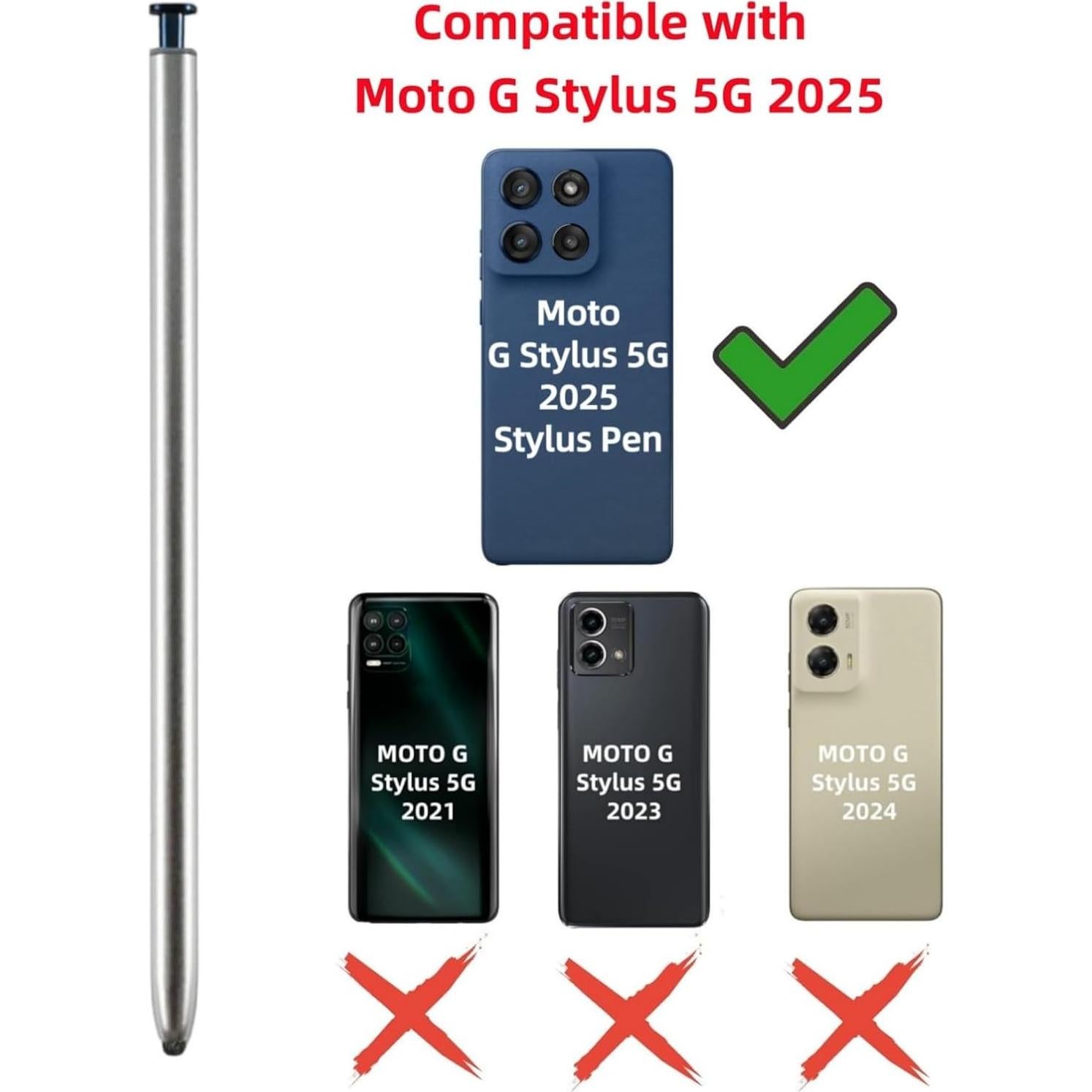 Bolígrafo Stylus para Moto G Stylus 5G 2025 - Reemplazo Caramel Latte