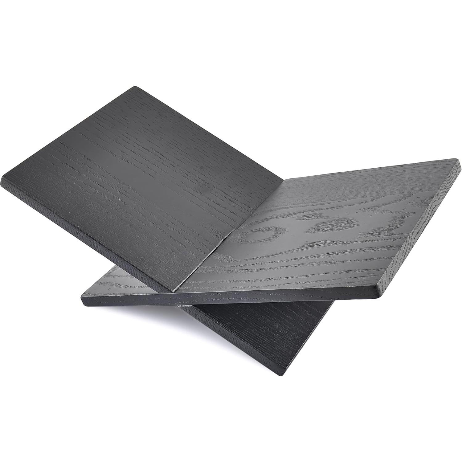 Soporte de Libros de Madera Honygebia - Roble Negro, 40x24x14cm