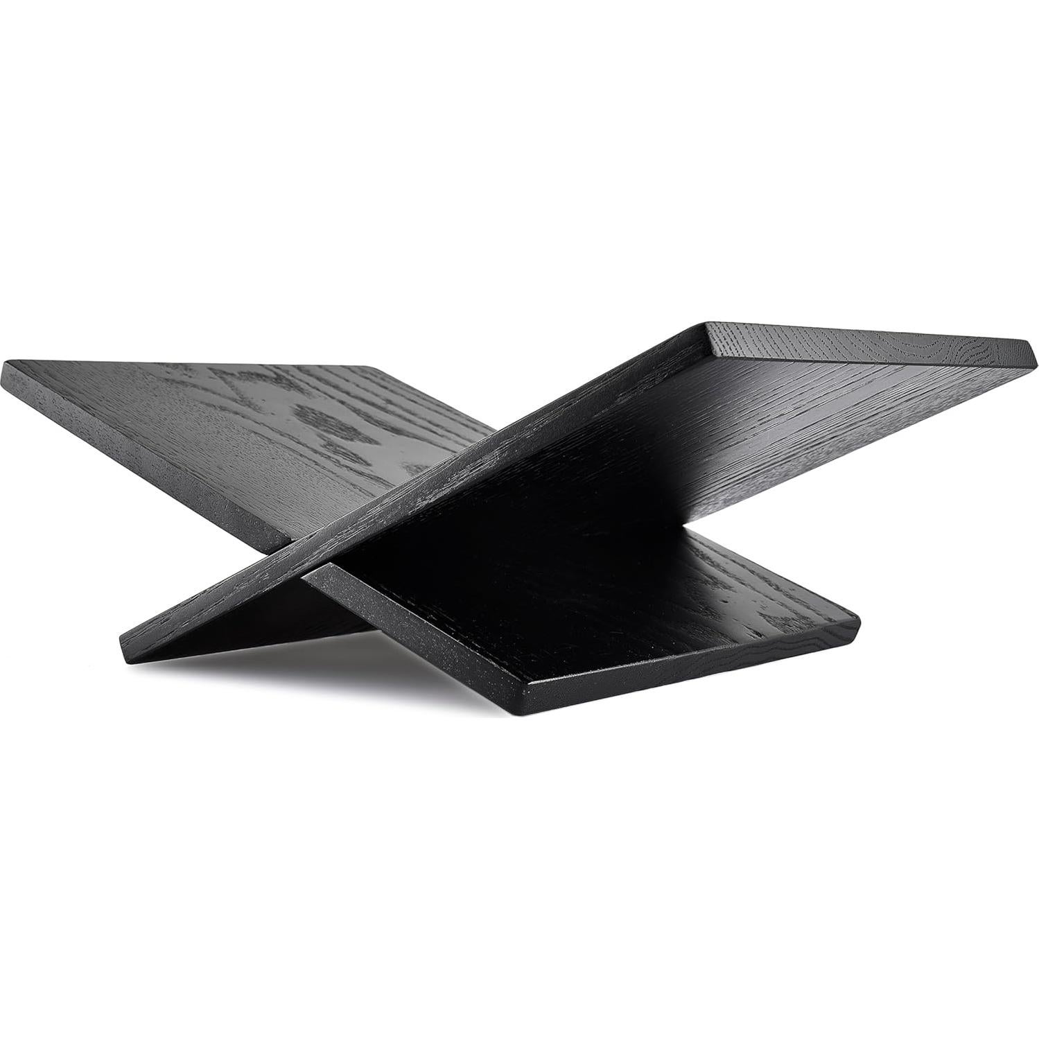 Soporte de Libros de Madera Honygebia - Roble Negro, 40x24x14cm