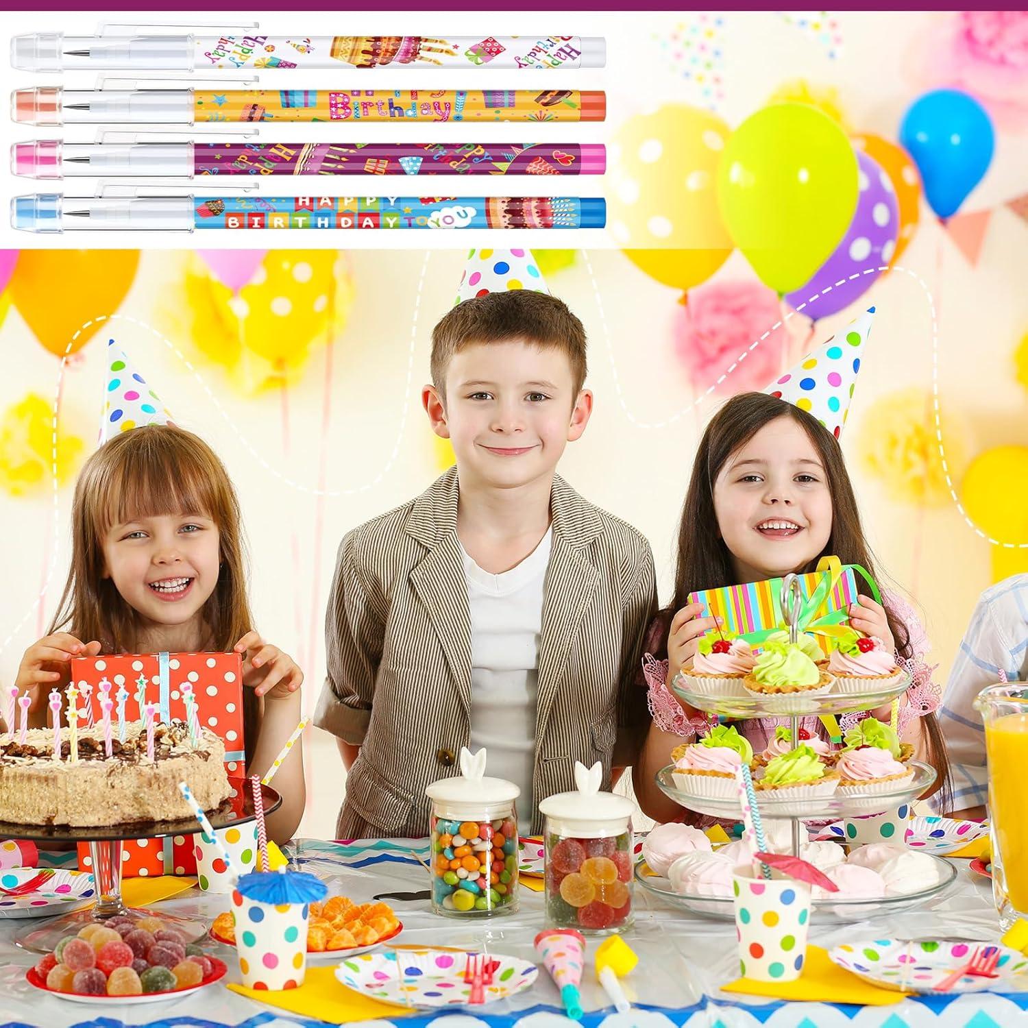 Lápices de Cumpleaños Maitys con Borrador - 48 Pcs