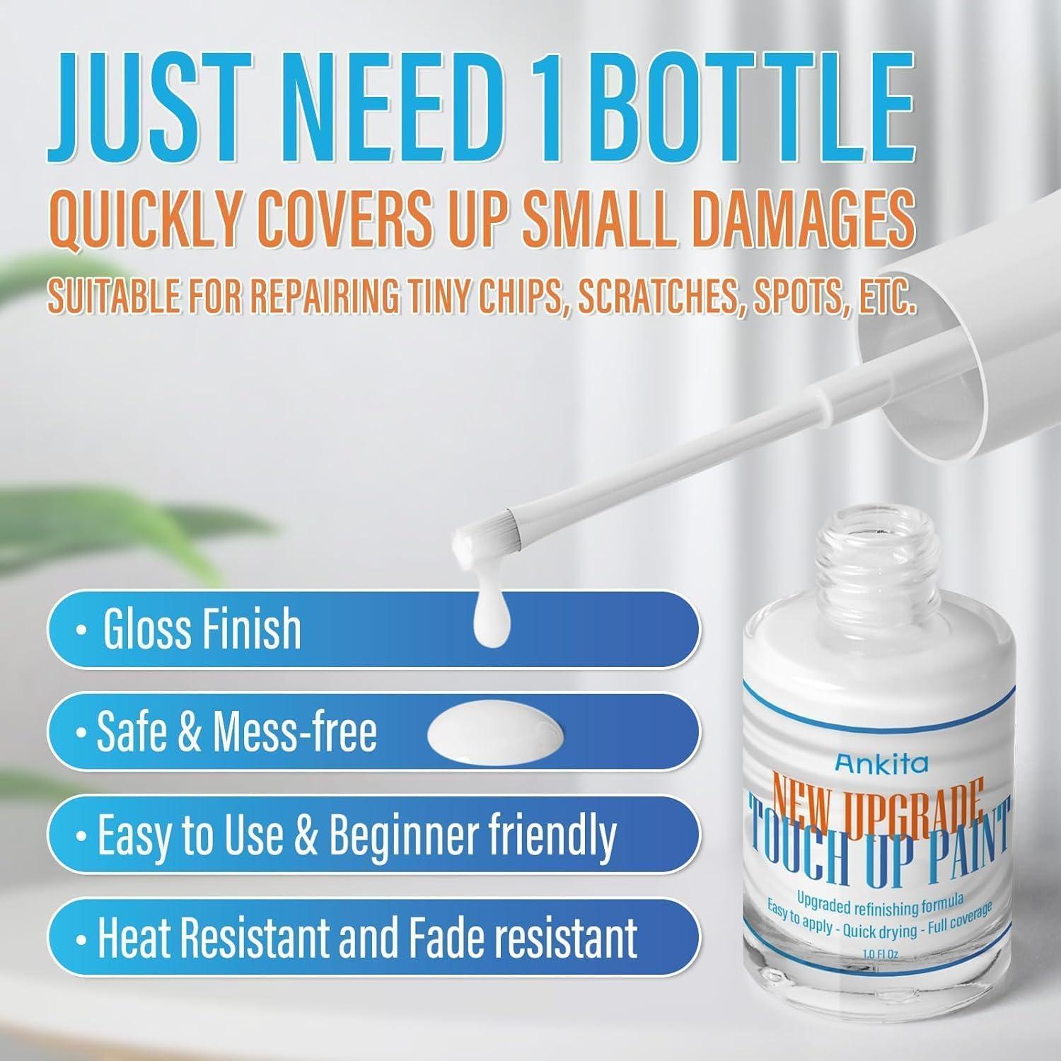 Pintura de Reparación para Fregaderos y Electrodomésticos Ankita 29.57ml Blanco Antiguo