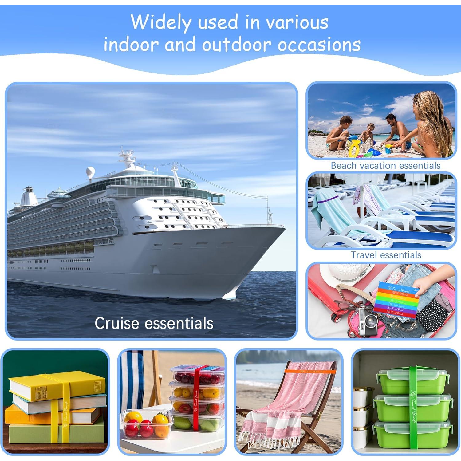 Paquete de 6 bandas para toallas Antfuny multicolores