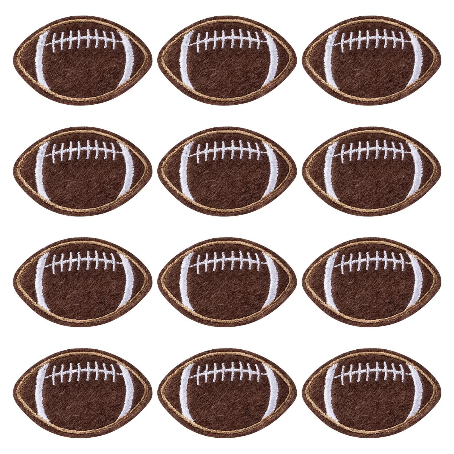 PAGOW 20 Parches Bordados de Fútbol para Planchar 5.58x3.56cm