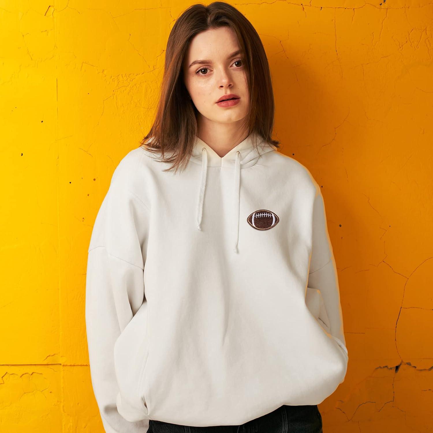 PAGOW 20 Parches Bordados de Fútbol para Planchar 5.58x3.56cm