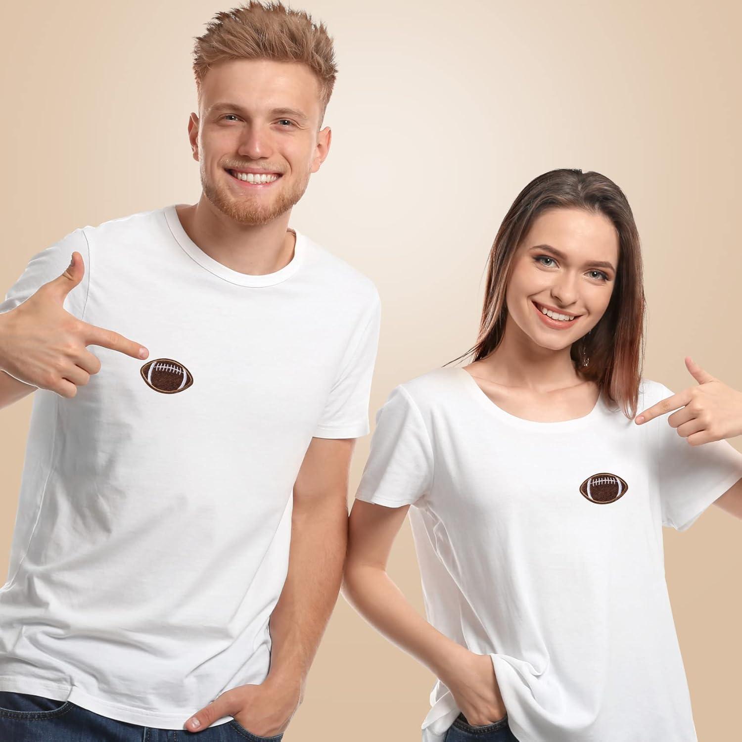 PAGOW 20 Parches Bordados de Fútbol para Planchar 5.58x3.56cm