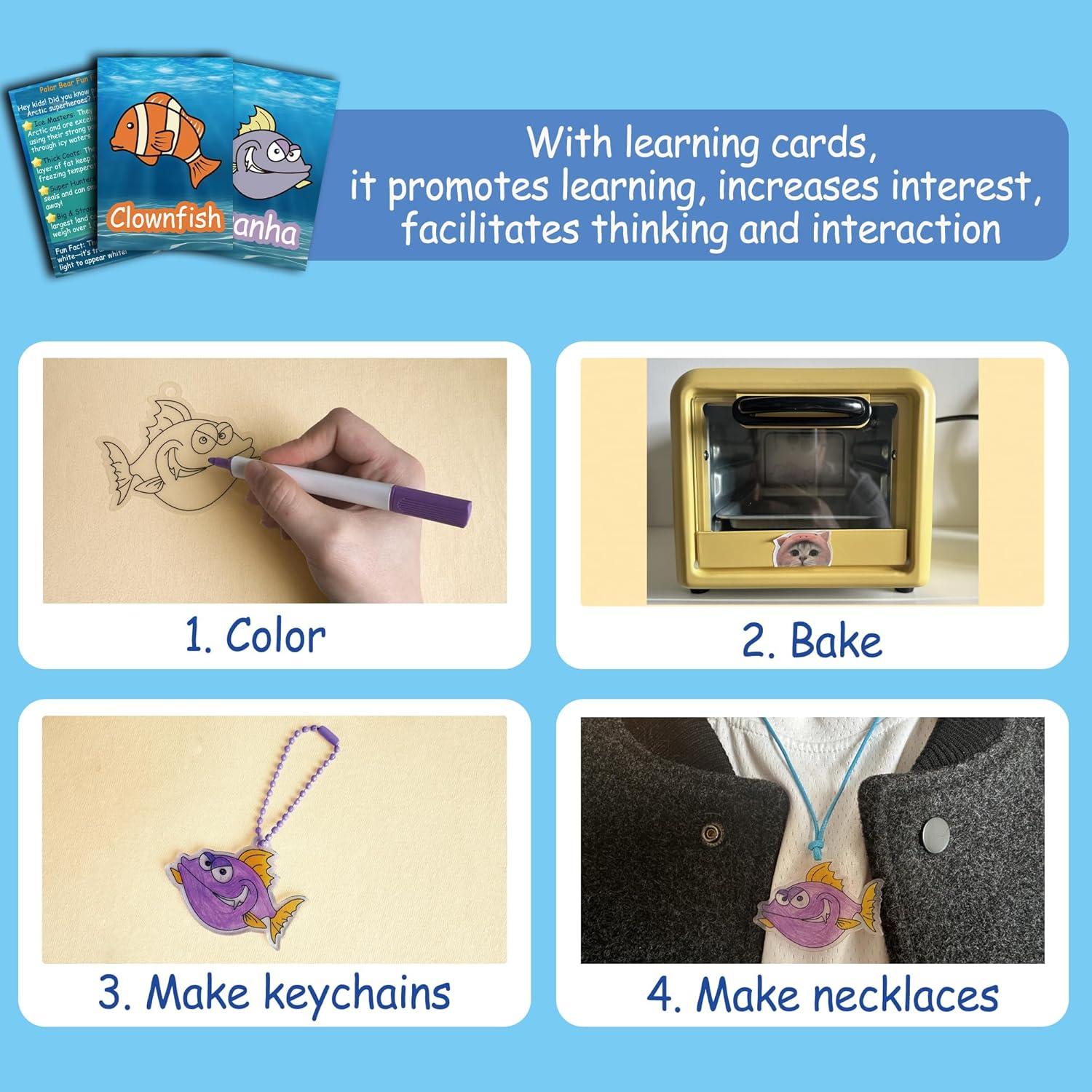 Kit de Manualidades Vicentorra Shrinky Dinks 75 Piezas