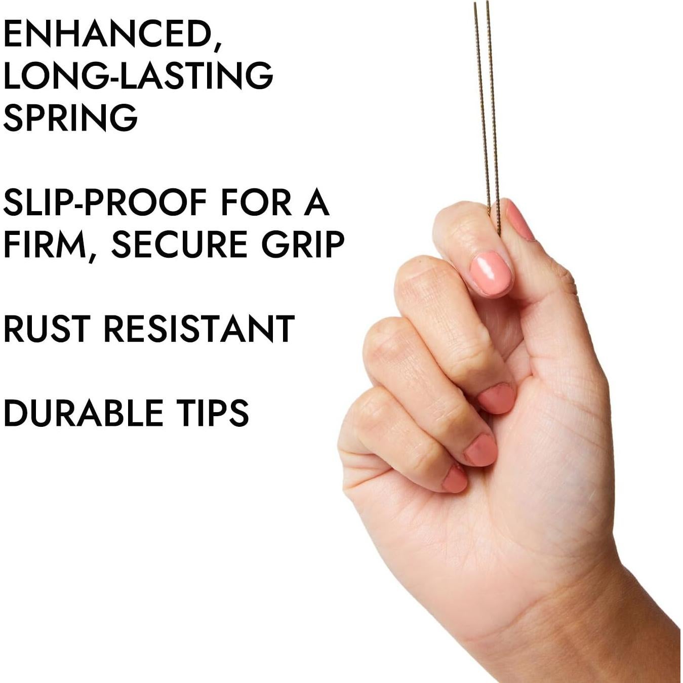 Pinzas para el cabello MetaGrip Premium Bronce 175 unidades