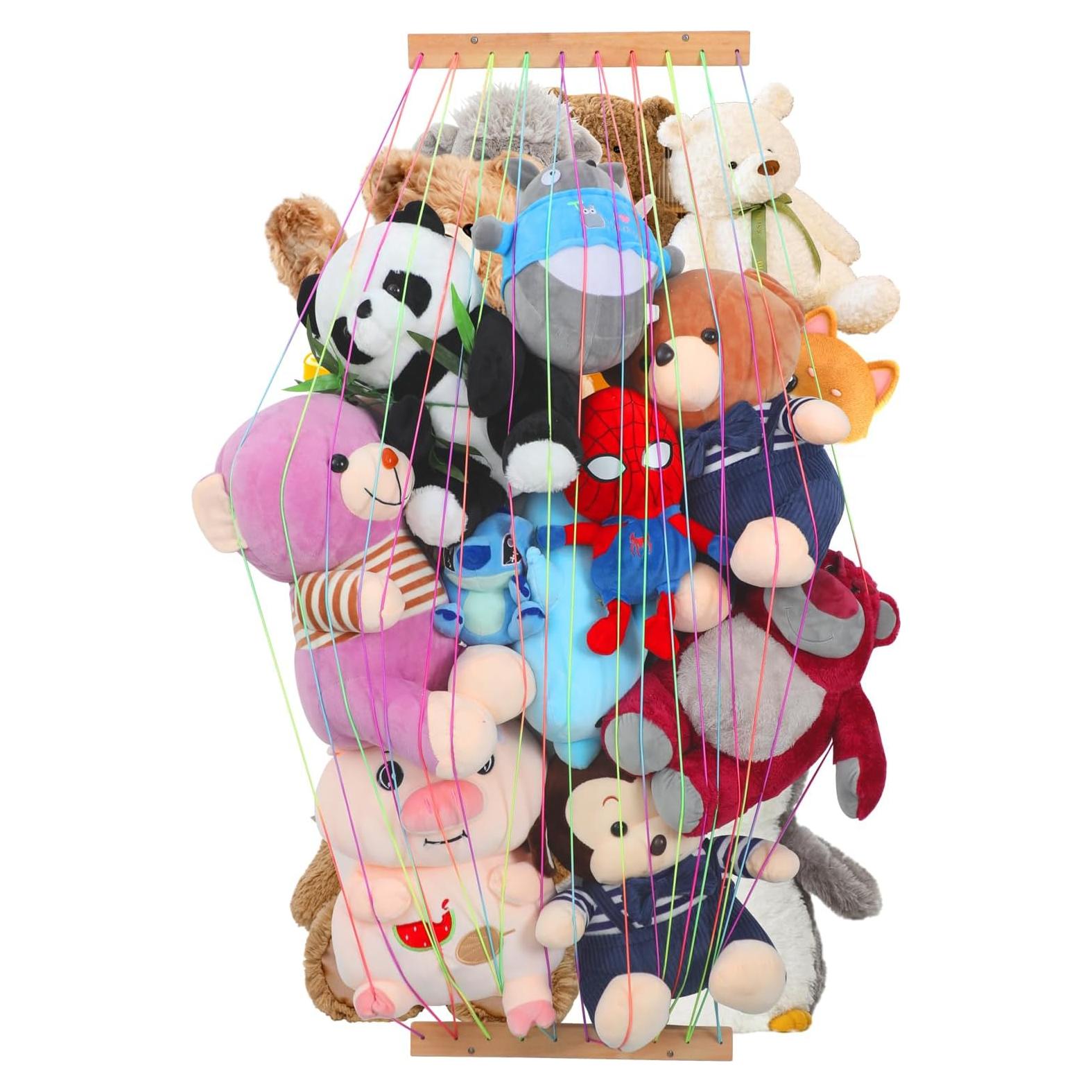 Organizador de Juguetes de Peluche PHOENANCEE Madera Natural