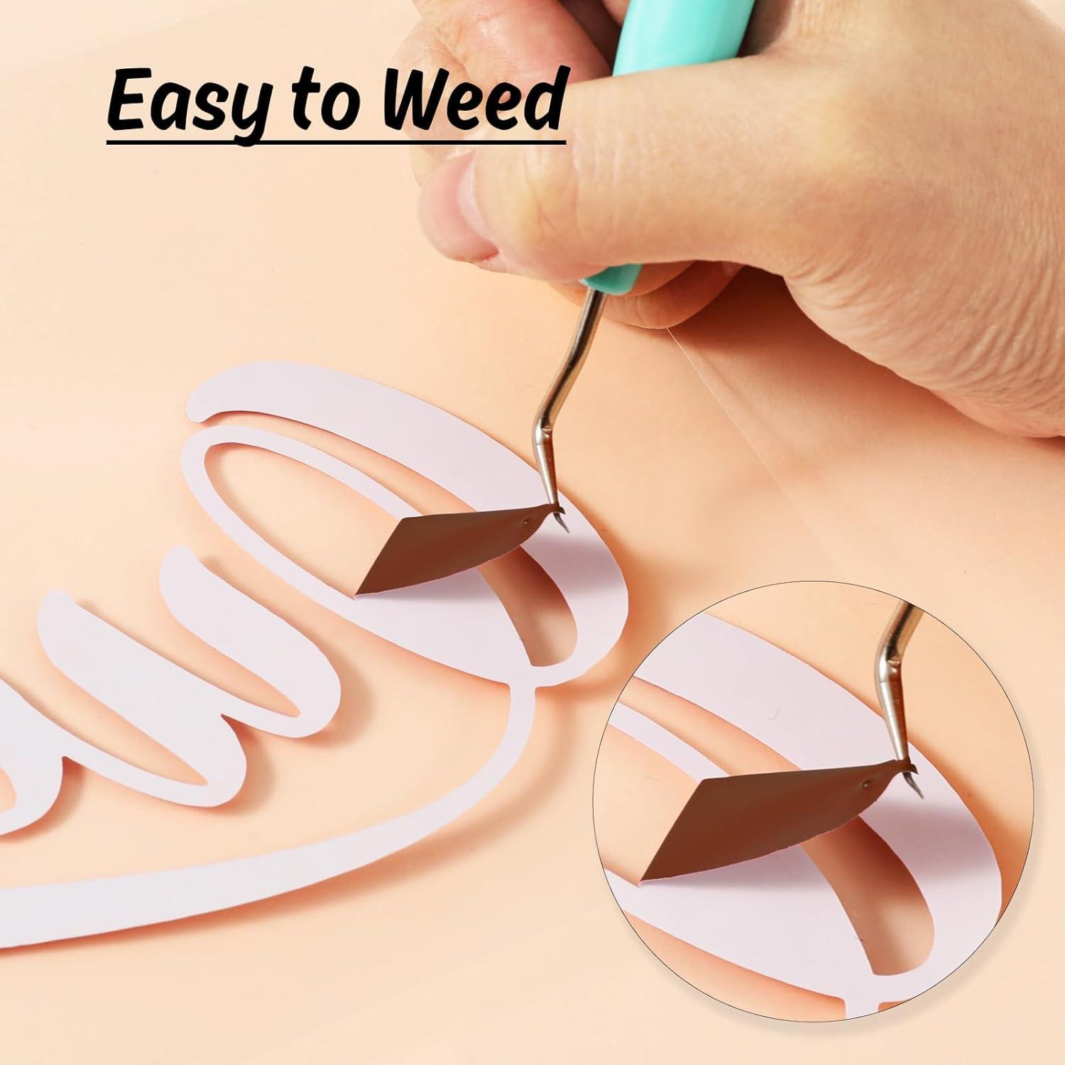 Rollos de Vinilo de Transferencia de Calor HTVRONT 30cm x 1.5m Marrón