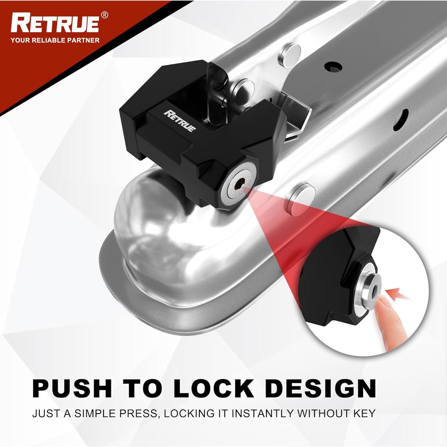Cerradura de Acoplamiento de Remolque RETRUE Cyberlock 30.48 mm