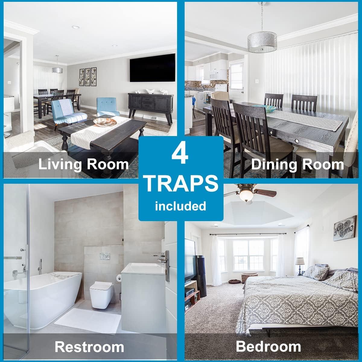 Trampas Adhesivas para Moscas Garsum - 12 Piezas Ecológicas