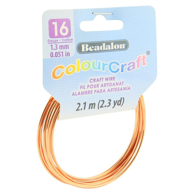 Alambre ColourCraft Beadalon 16 AWG Cobre 2.3 m para Joyería