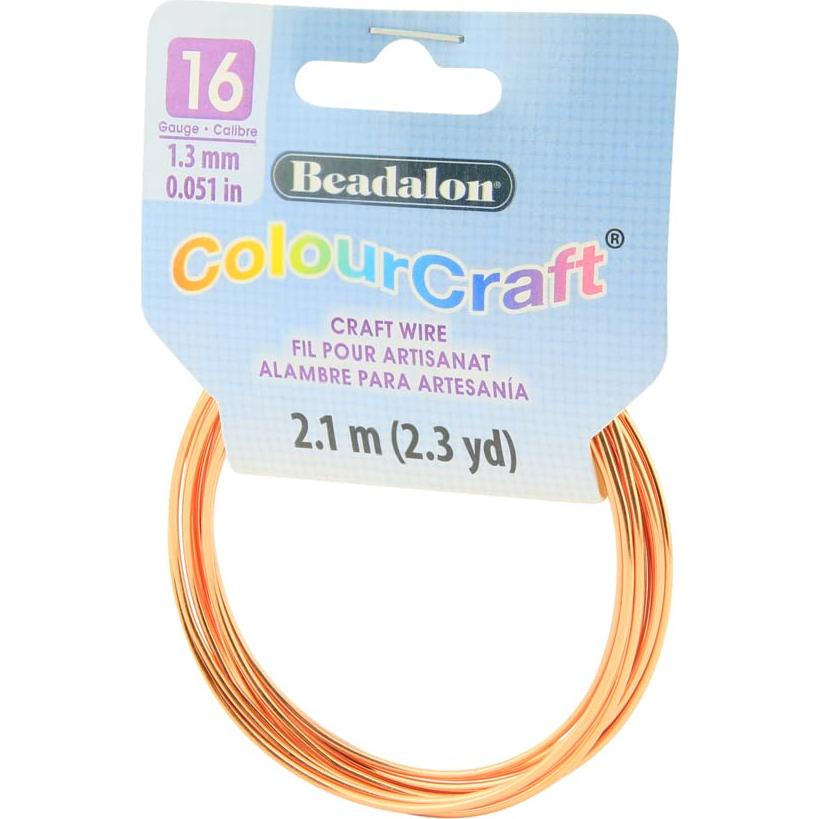Alambre ColourCraft Beadalon 16 AWG Cobre 2.3 m para Joyería