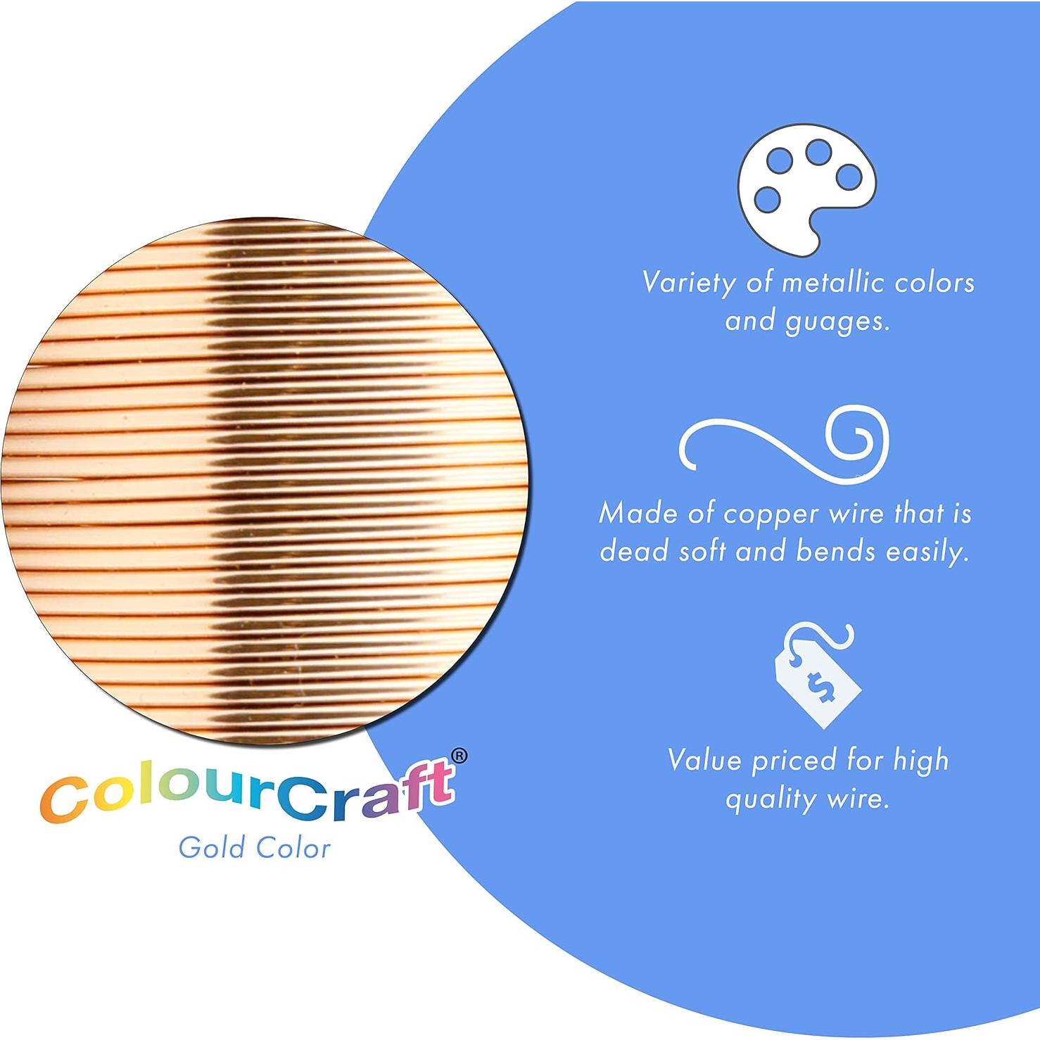 Alambre ColourCraft Beadalon 16 AWG Cobre 2.3 m para Joyería