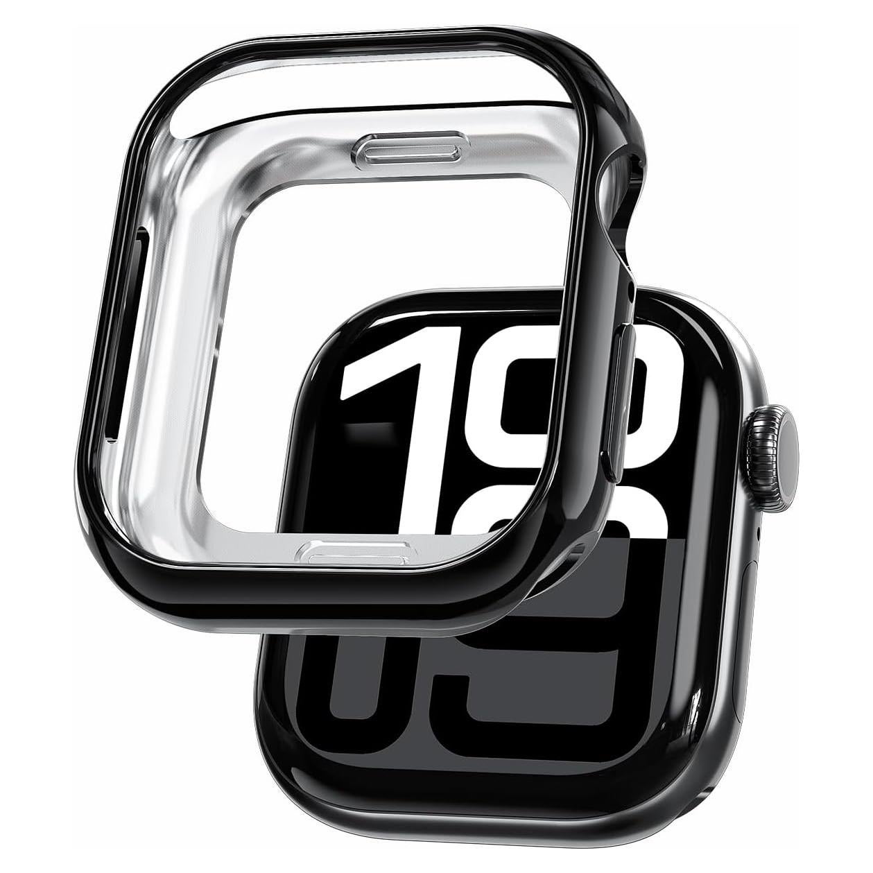 Funda TPU Negra para Apple Watch Series 10 42mm - Ligera y Resistente