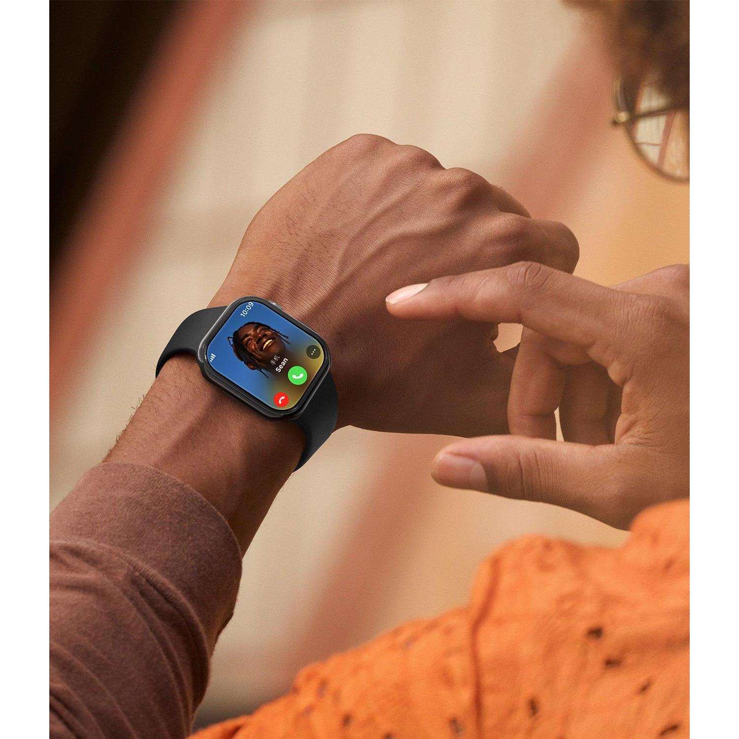 Funda TPU Negra para Apple Watch Series 10 42mm - Ligera y Resistente