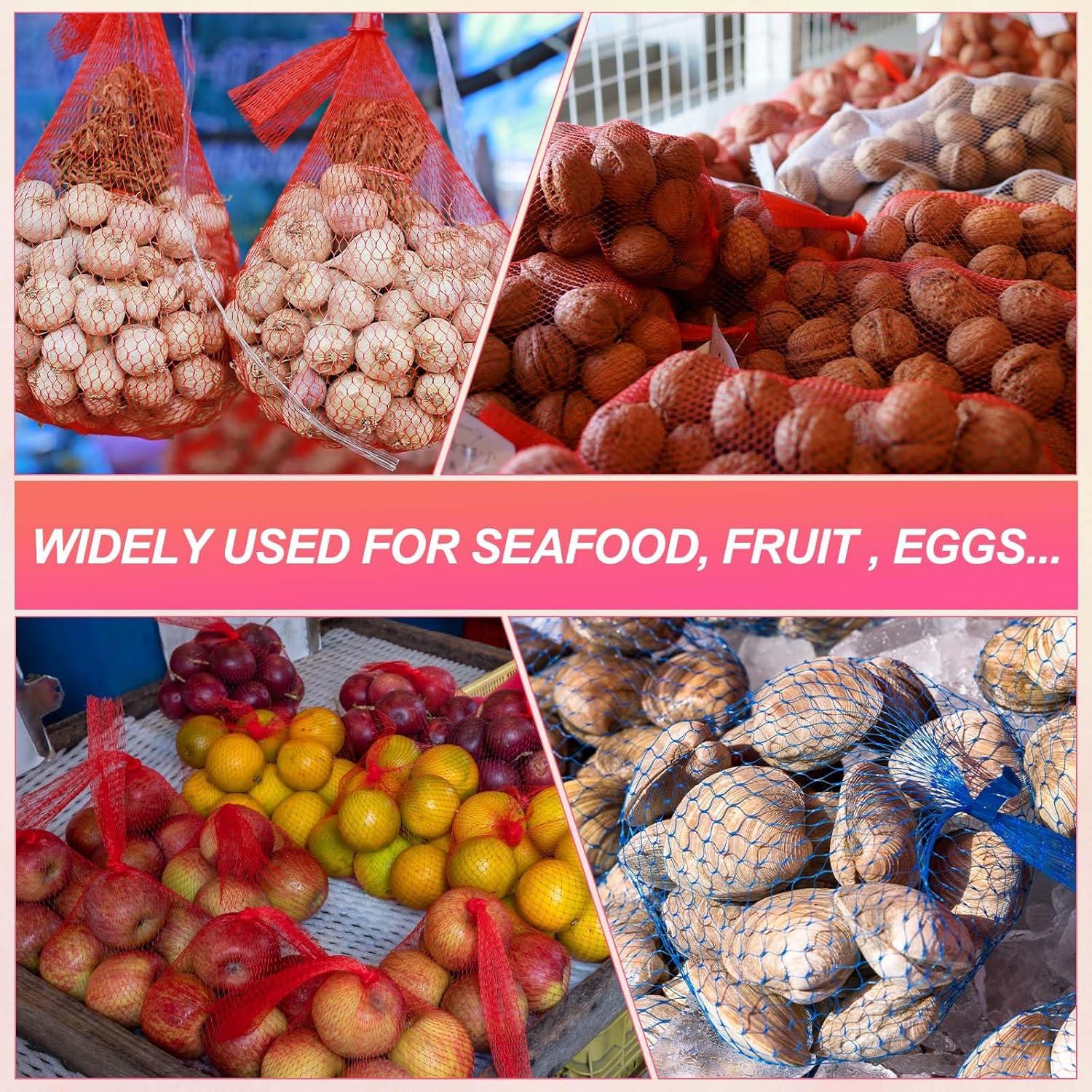 Bolsas de Malla Reutilizables uxcell 30 cm para Almacenamiento