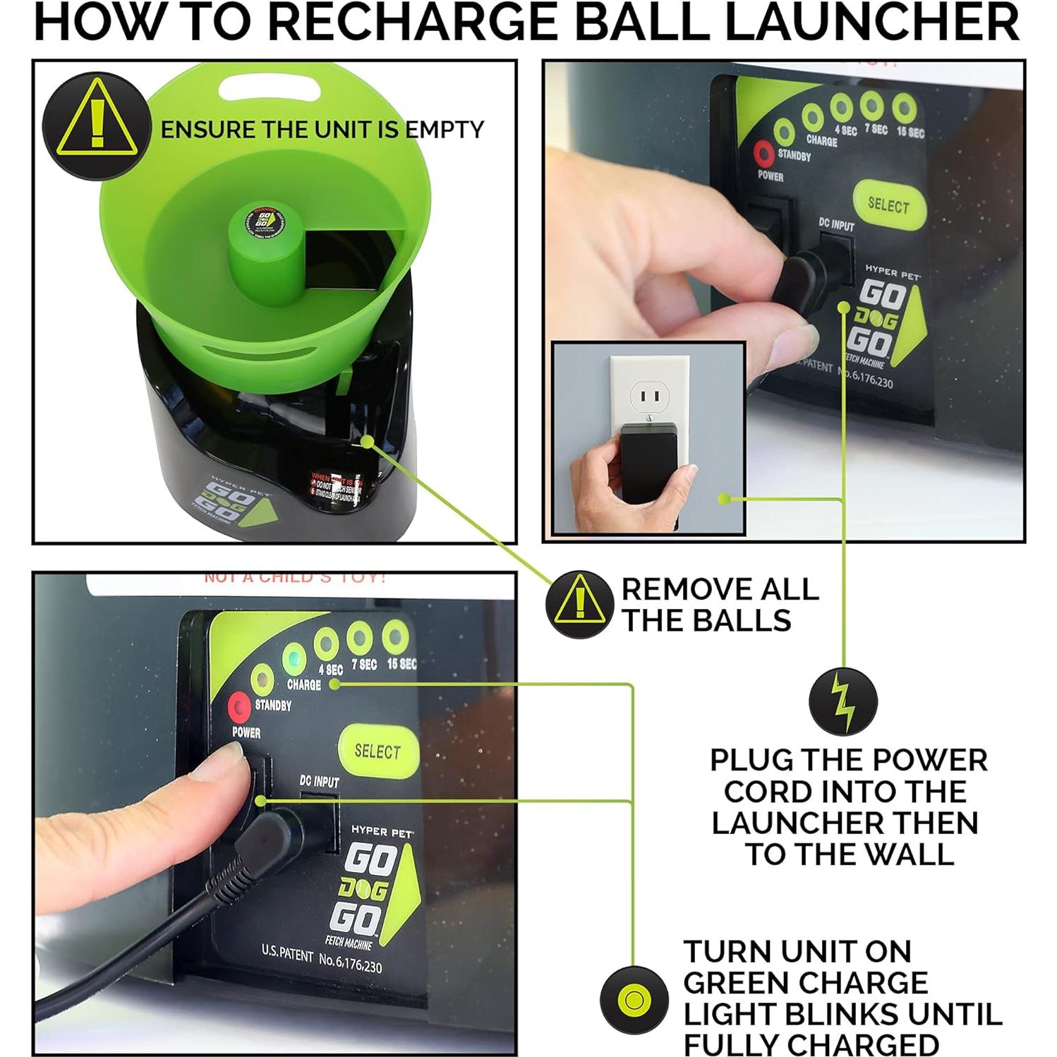 Lanzador Automático de Pelotas GoDogGo para Perros 2.5"