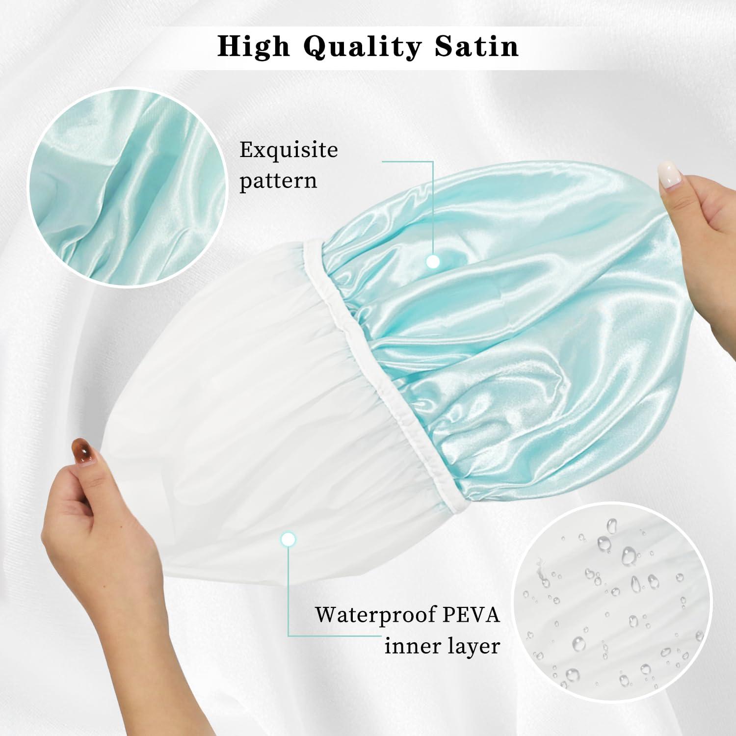 Gorros de Ducha Reutilizables Mis Cosas Novedosas 3PC