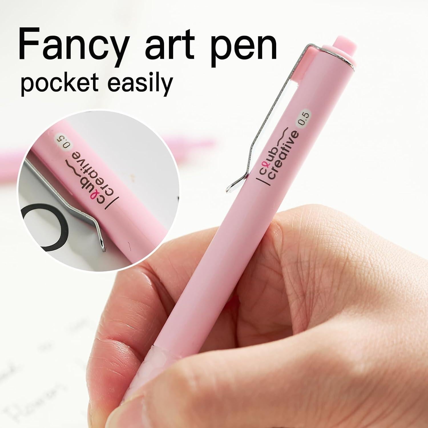 Set de 12 Bolígrafos de Gel LuminoMei 0.5mm Tinta Negra