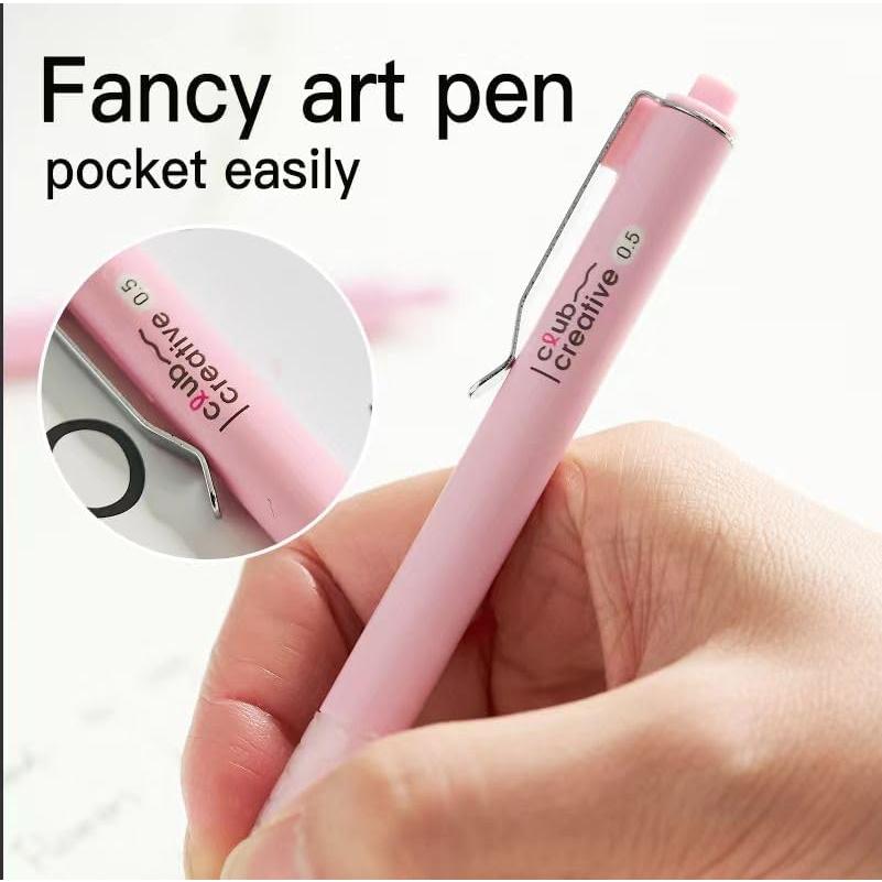 Set de 12 Bolígrafos de Gel LuminoMei 0.5mm Tinta Negra