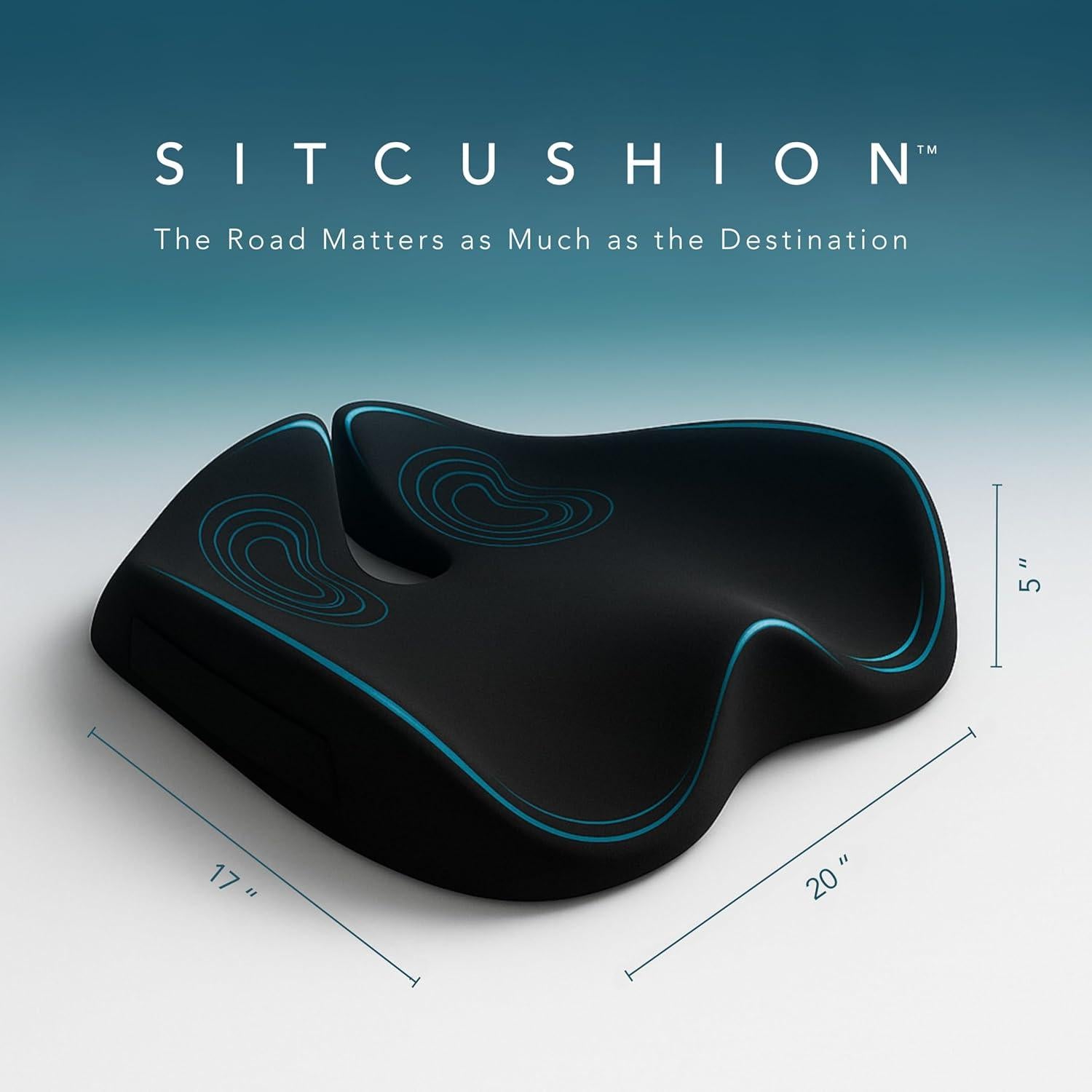 Cojín Ergonómico SitCushion Extra Grande para Coccix y Espalda