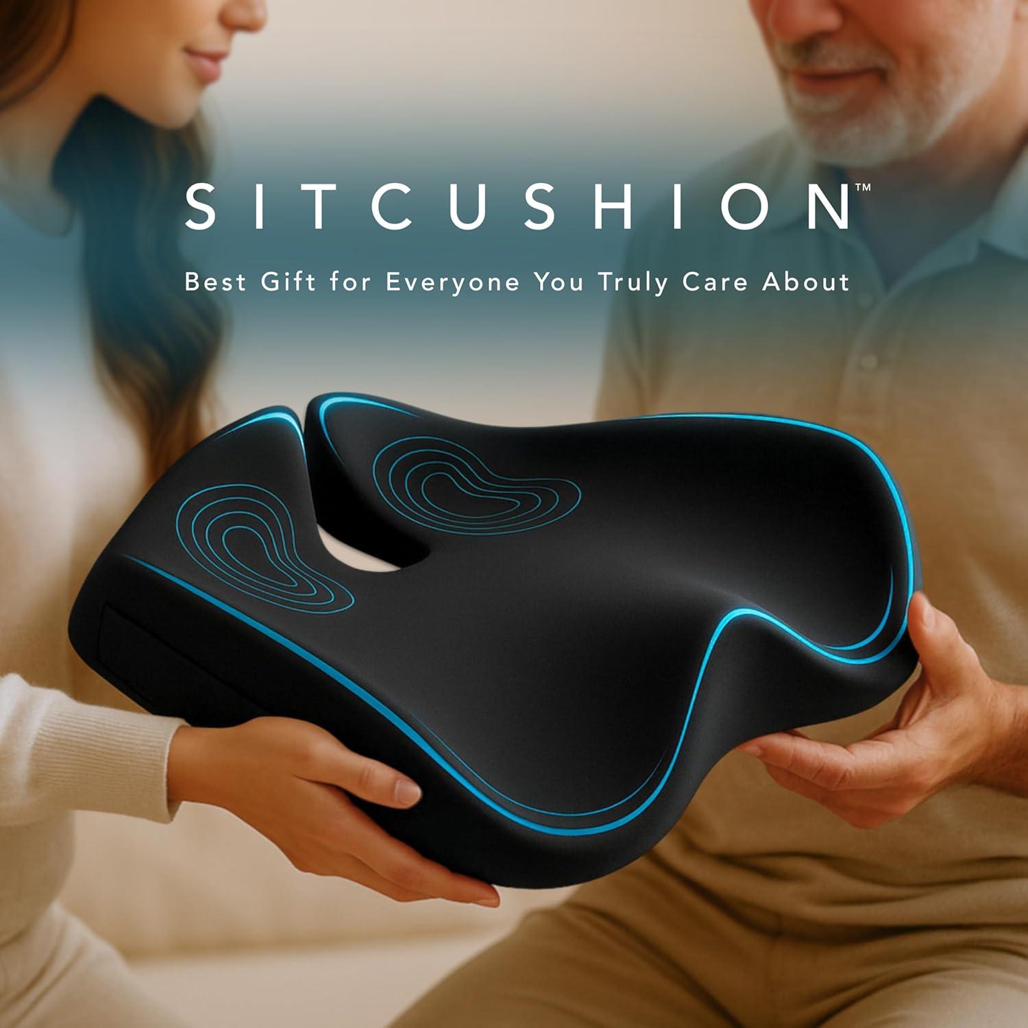 Cojín Ergonómico SitCushion Extra Grande para Coccix y Espalda
