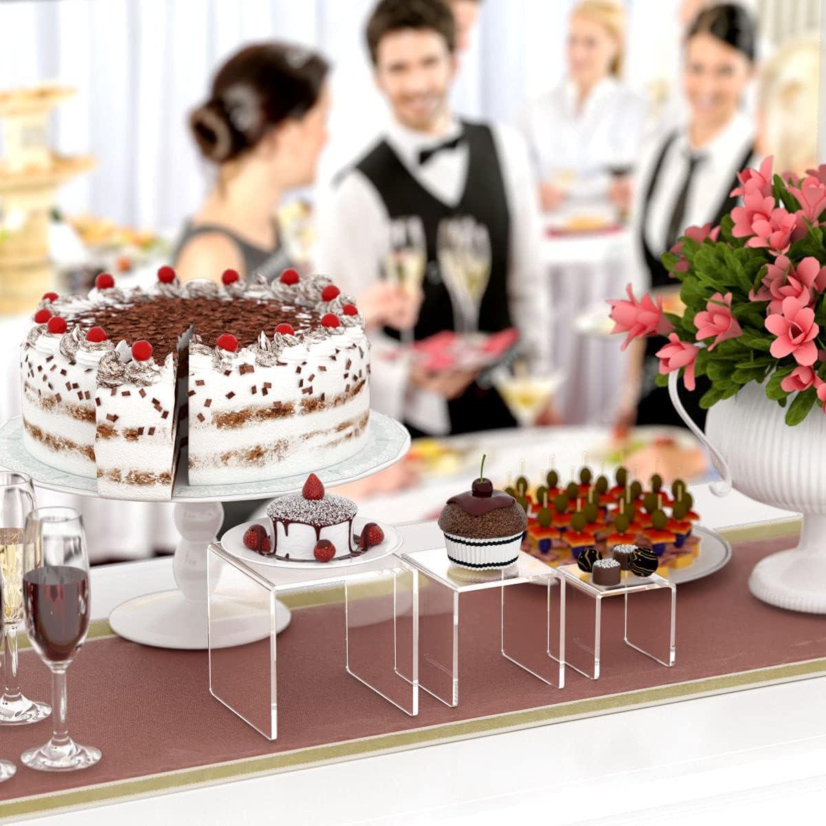 Soportes de Exhibición Acrílicos HIIMIEI 2 Juegos 3 Niveles