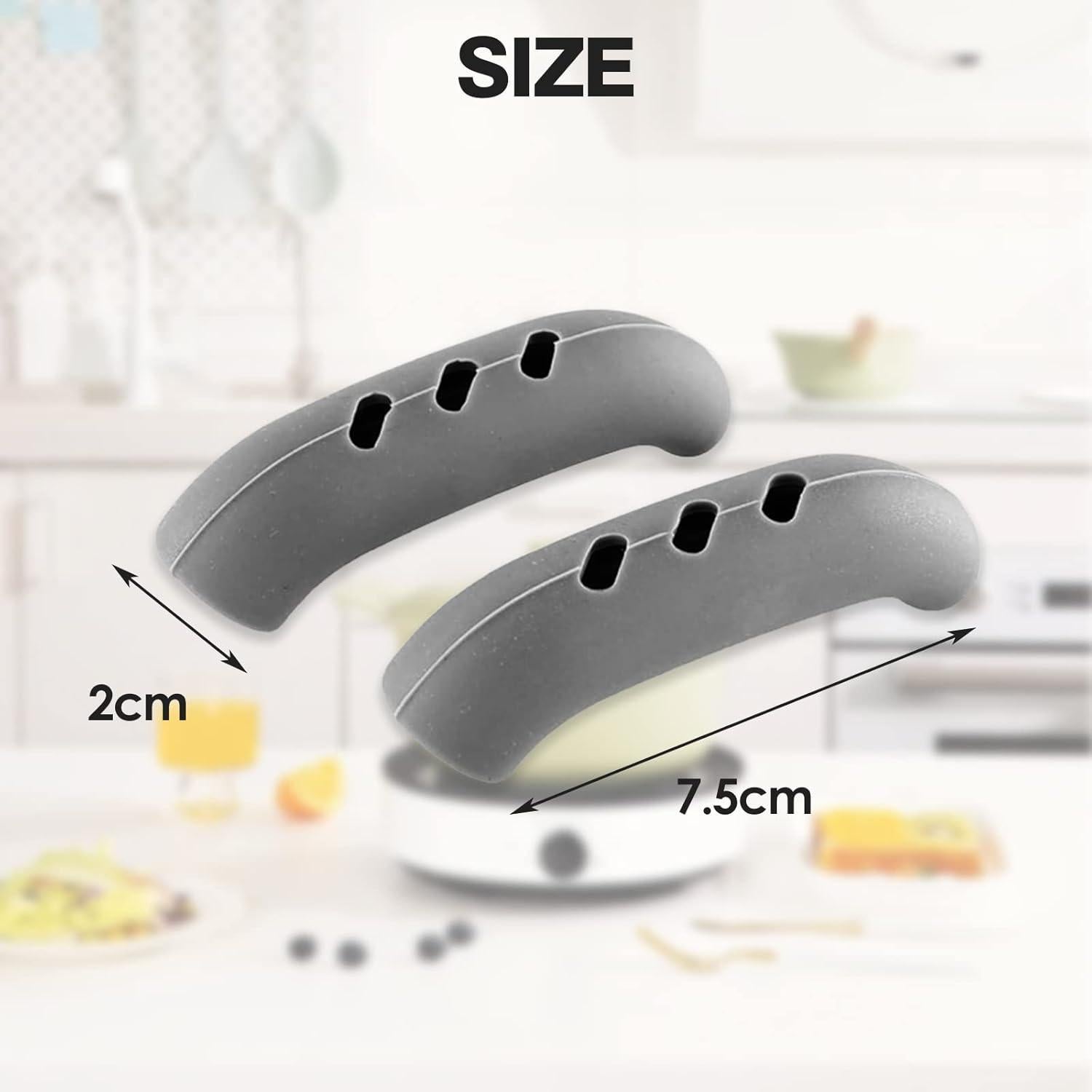 6 Cubiertas de Mango de Silicona UAIAGM Resistentes al Calor