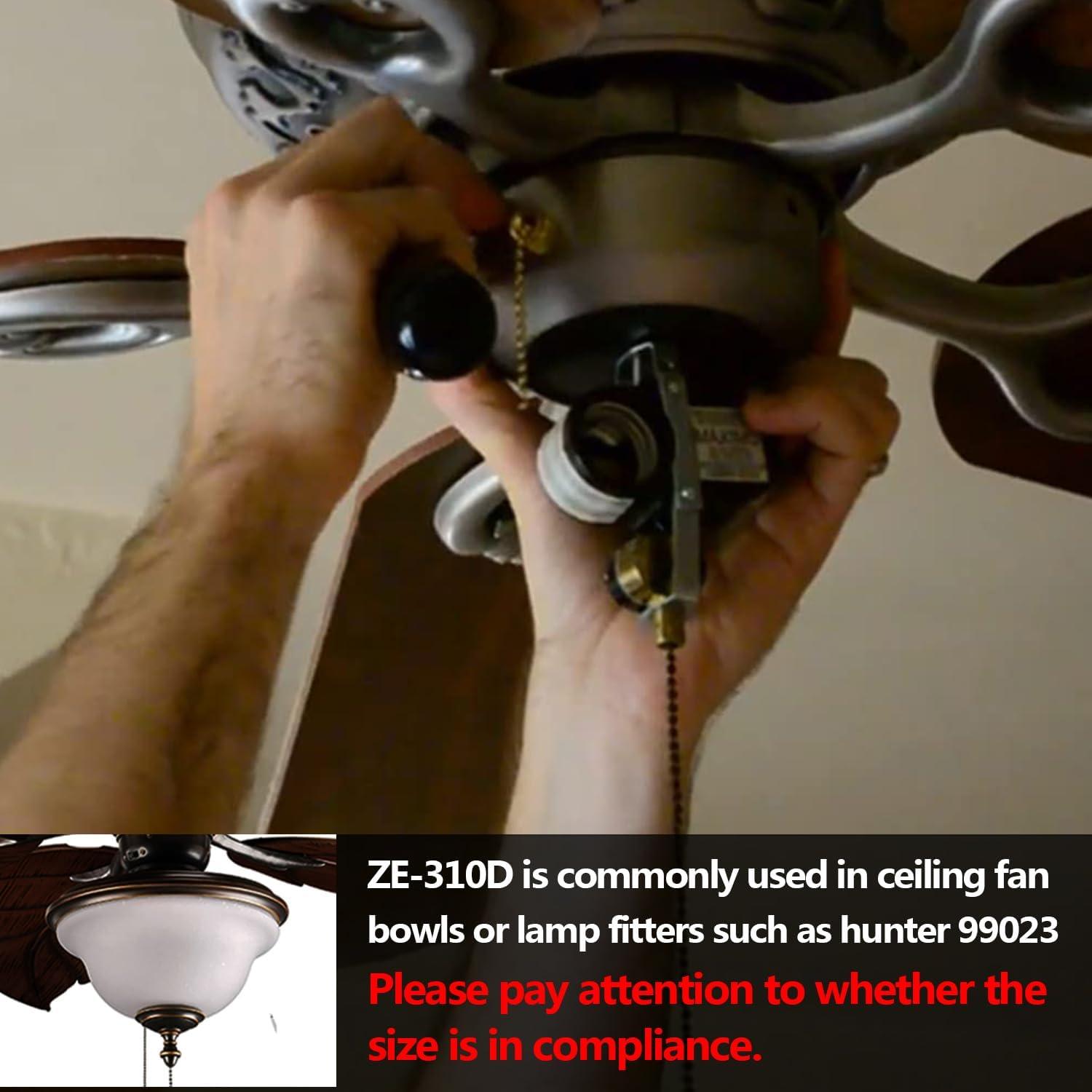 Soporte Doble para Bombillas de Ventilador Akahttbn ZE-310D