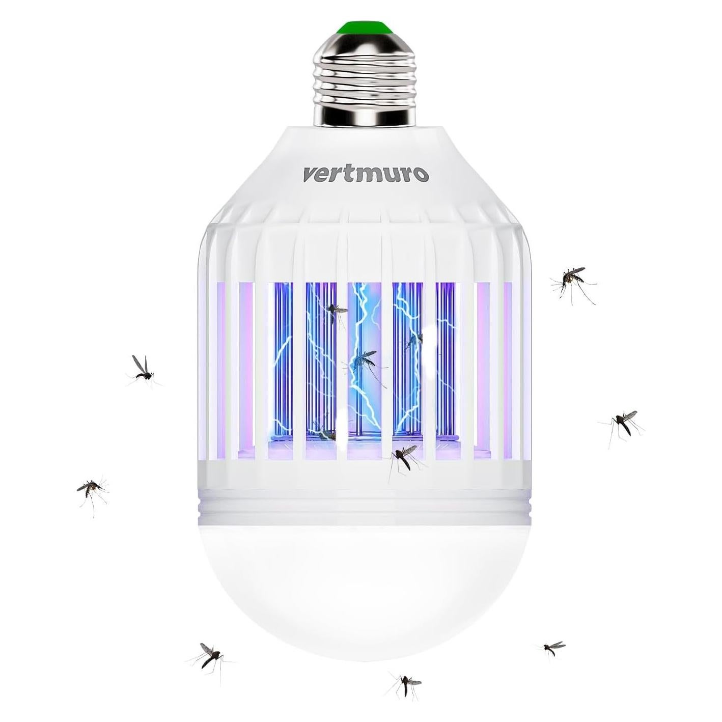 Bombilla Zapper de Insectos Vertmuro 9W Luz UV para Mosquitos
