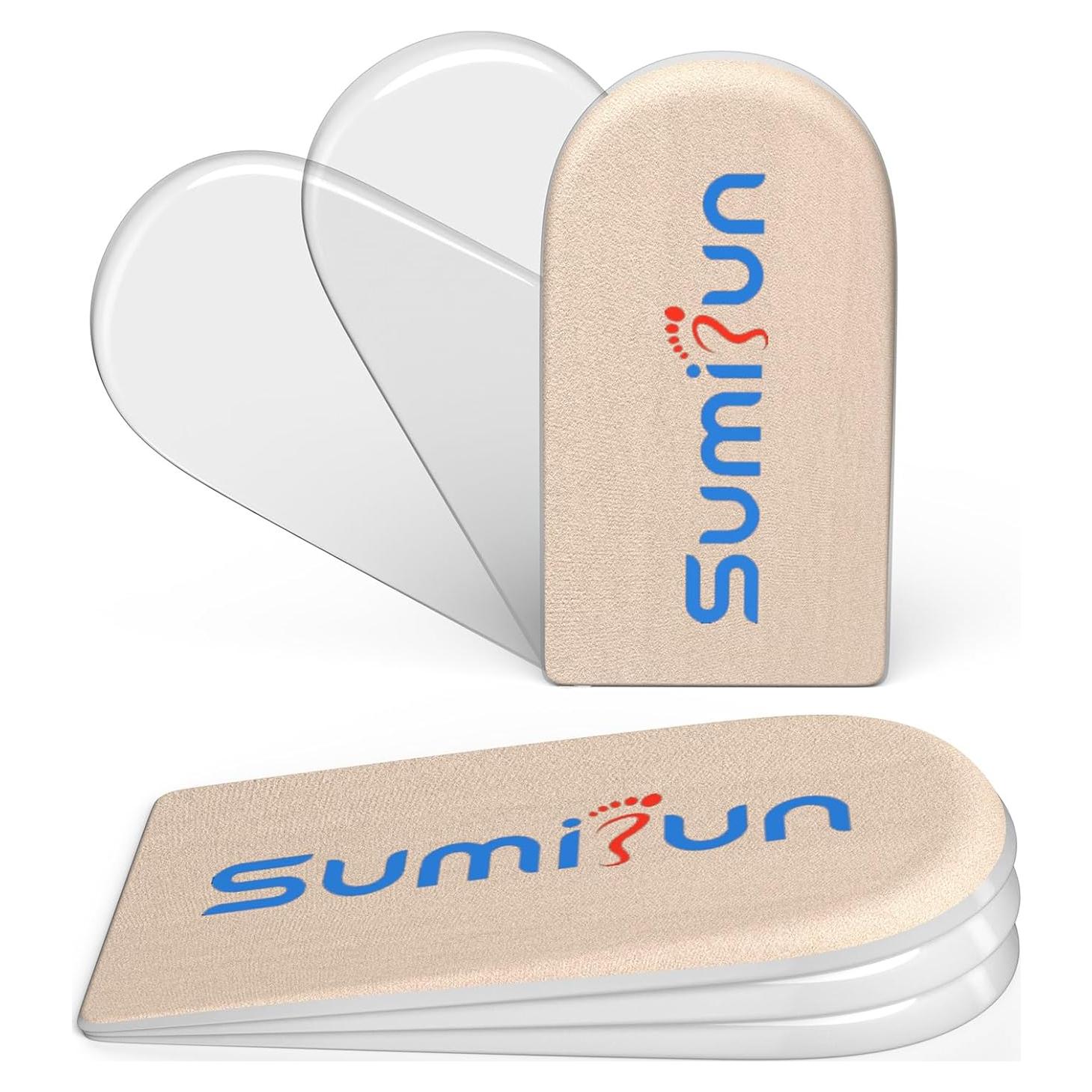 Elevadores de Talón Sumifun de Gel 3 Capas para Mujeres
