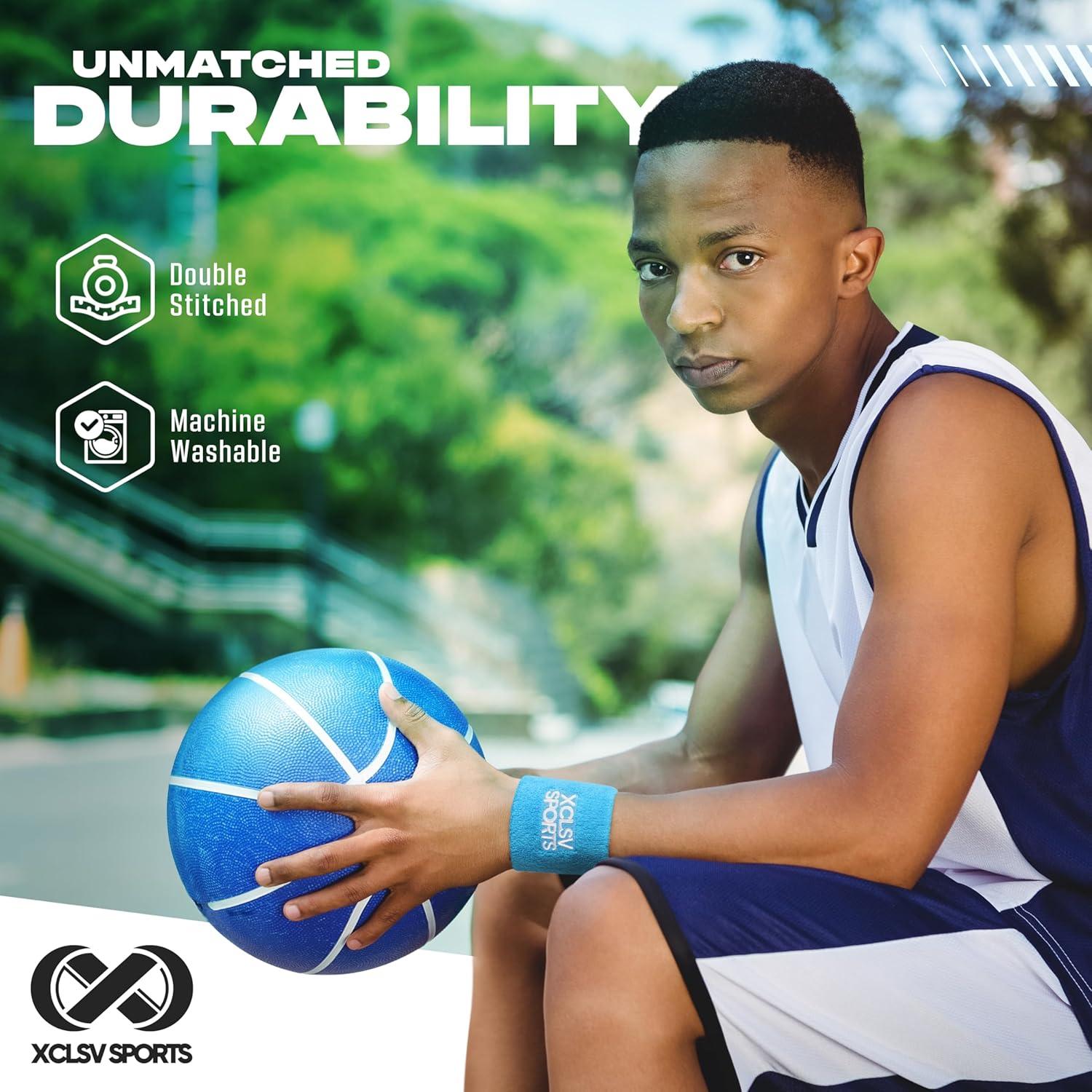 Banda de Muñeca XCLSV SPORTS - Algodón Absorbente - 1 Par