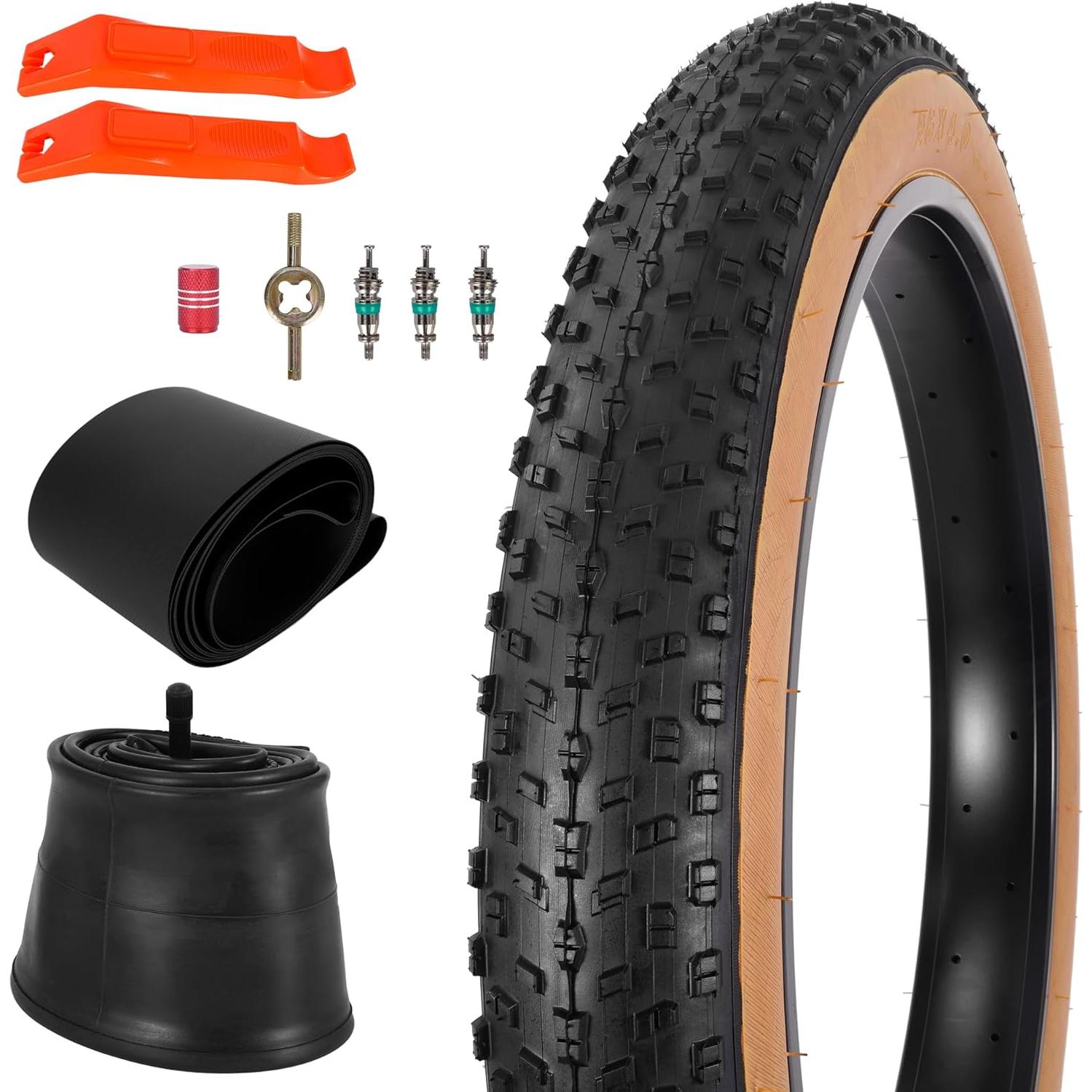 Juego de Neumáticos y Cámara RUHUO 26x4.0 Plegable Resistente