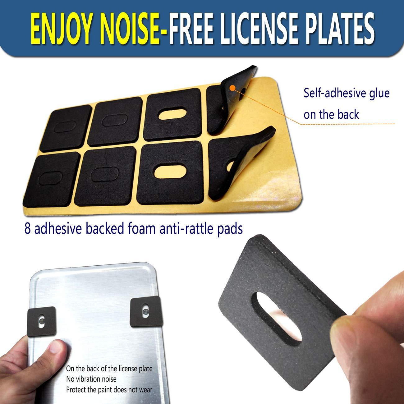 Tornillos Antirrobo para Placas de Matrícula QINMAN M6 20mm Acero Inoxidable