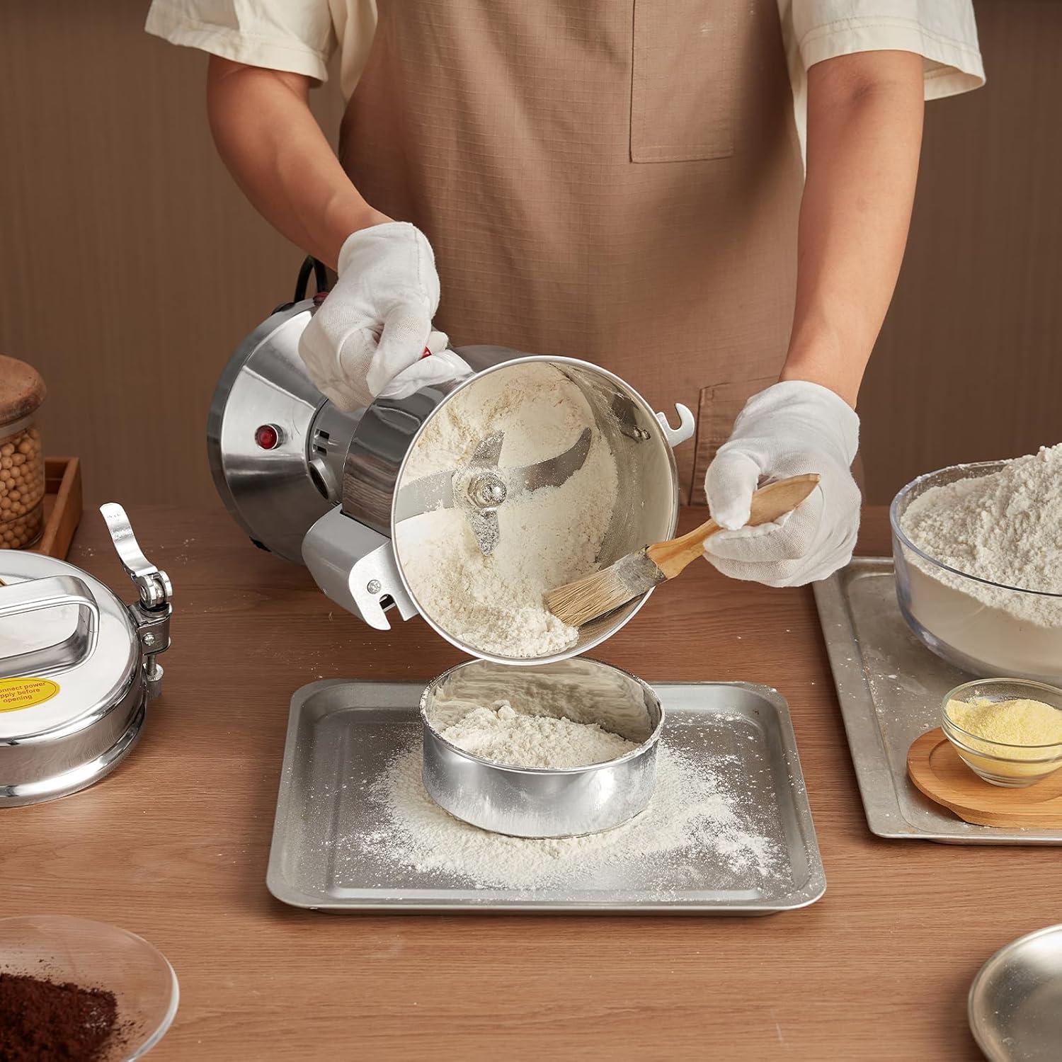 Molinillo de Granos Eléctrico VEVOR 300g Acero Inoxidable 1500W