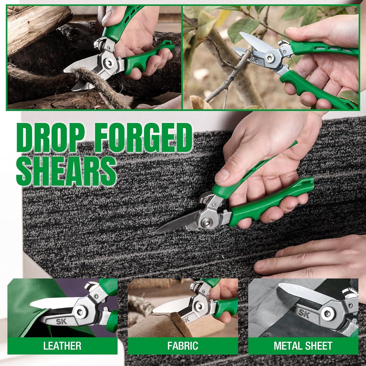 Tijeras multiusos SK 18 cm acero CR-V con bloqueo de seguridad