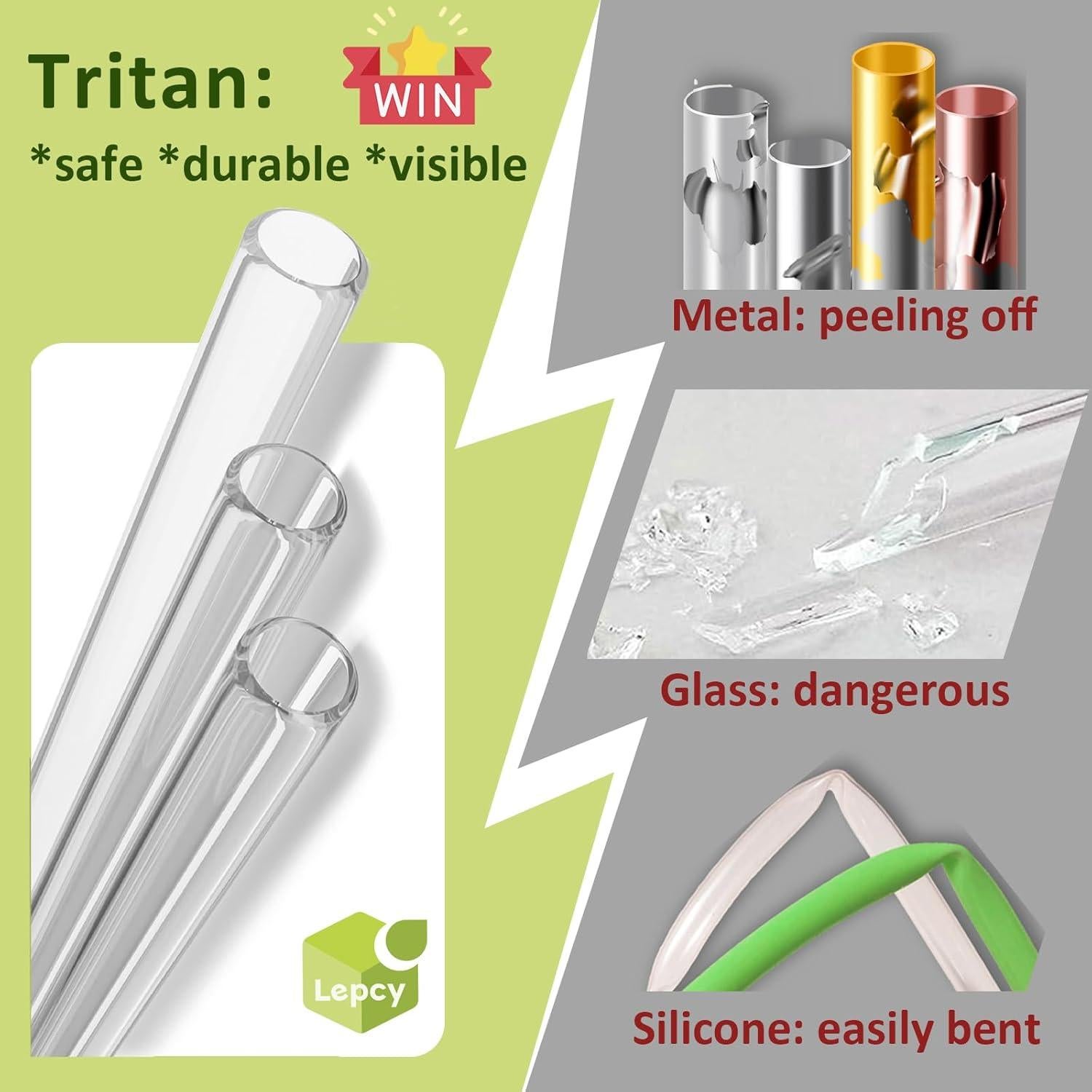 Pajitas Reutilizables LEPCY 21.6 cm para Taza Stanley 14 y 20 OZ