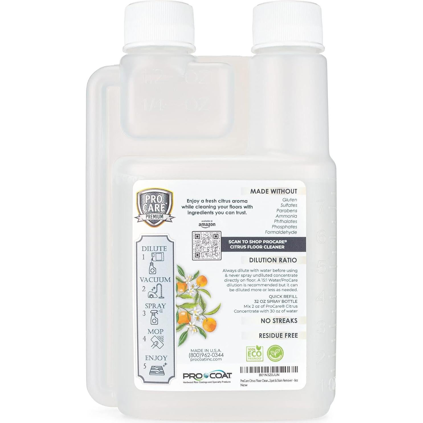 Limpiador de Pisos Cítrico ProCare 236.6 ml - Concentrado