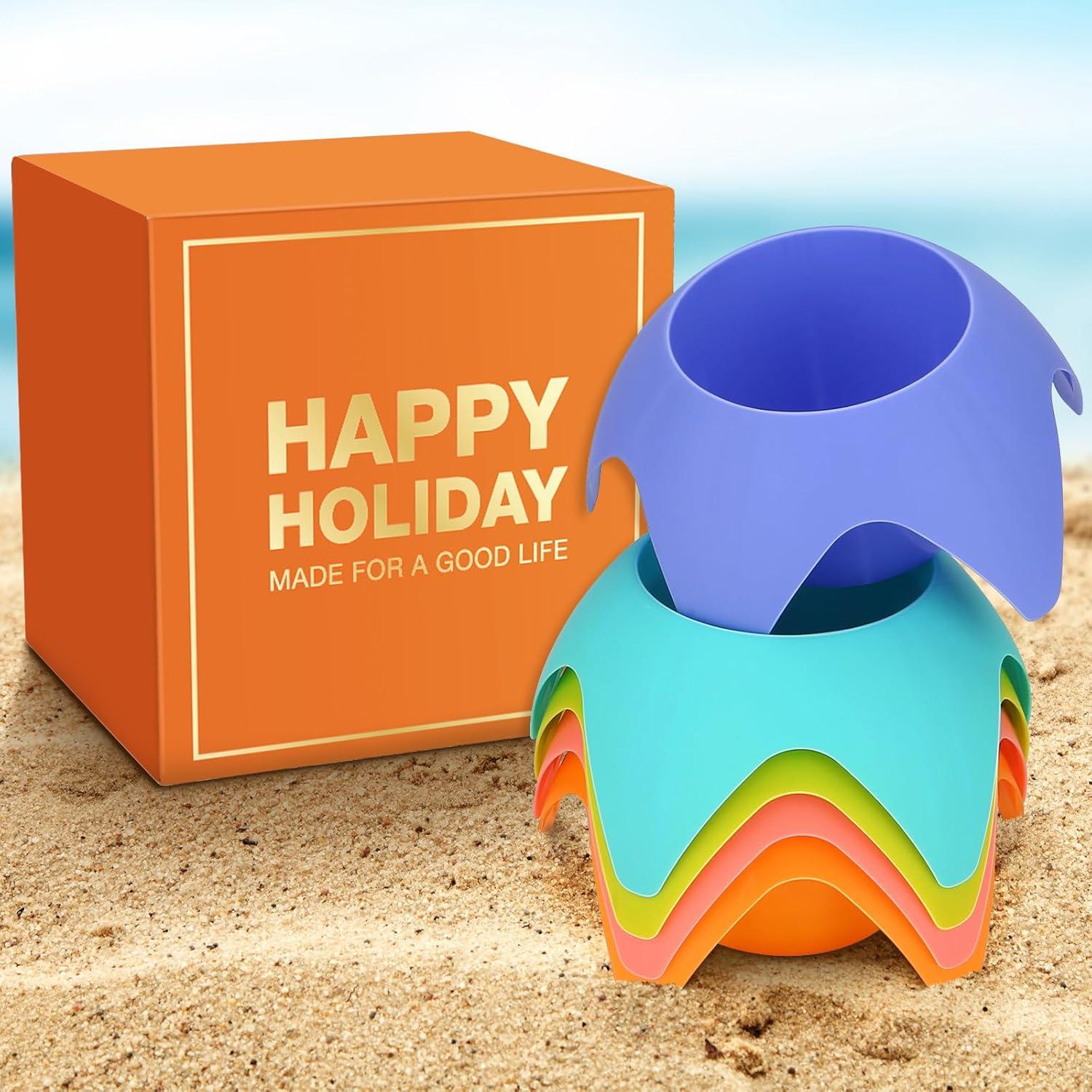 Soportes para Bebidas de Playa Uarzt - Paquete de 5 Multicolor