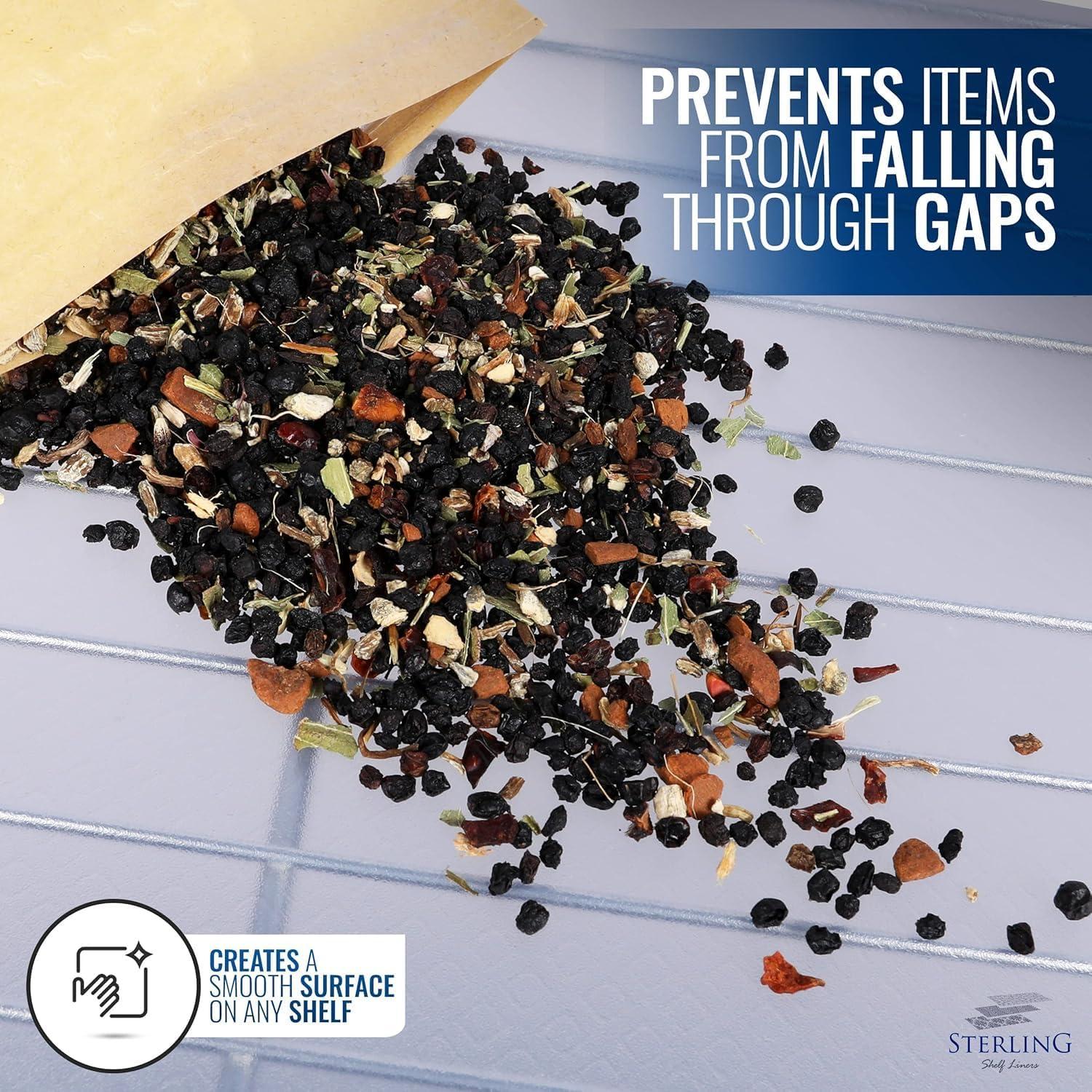 Forros de Estante Sterling Transparentes 5 Piezas 29 x 54 cm