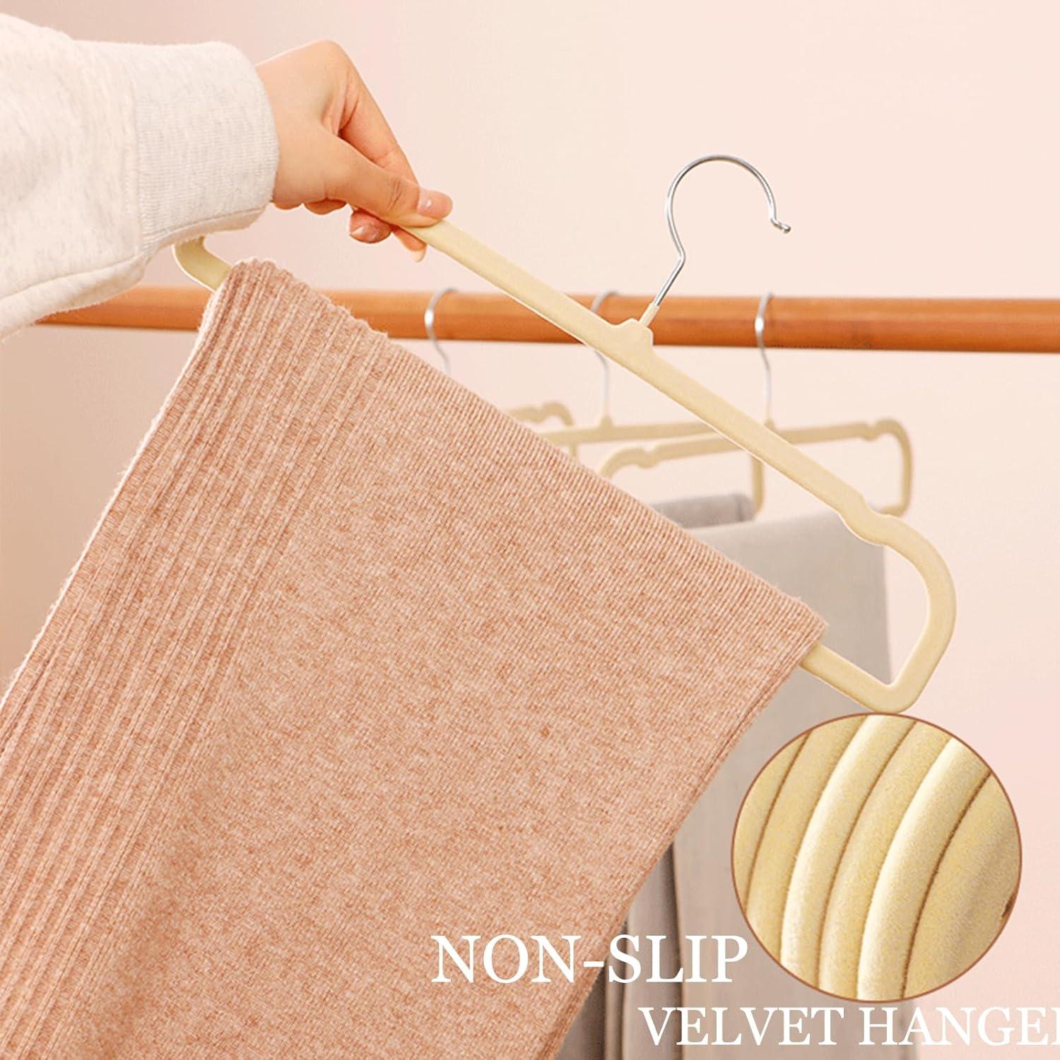 Perchas de Terciopelo BESSER HAUS Paquete de 20 Antideslizantes